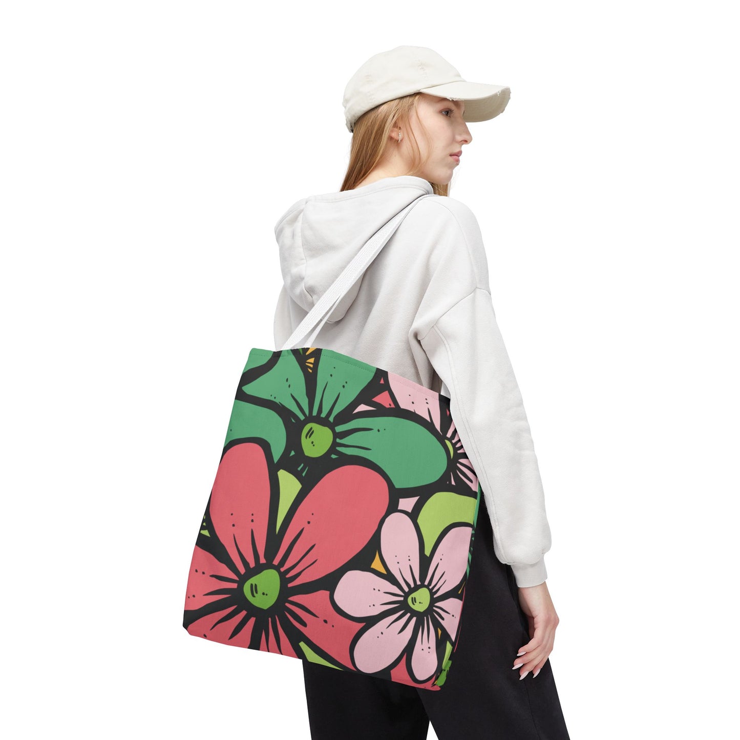Colorful Floral Tote Bag | Bright, Playful & Stylish | Perfect for Everyday & Travel