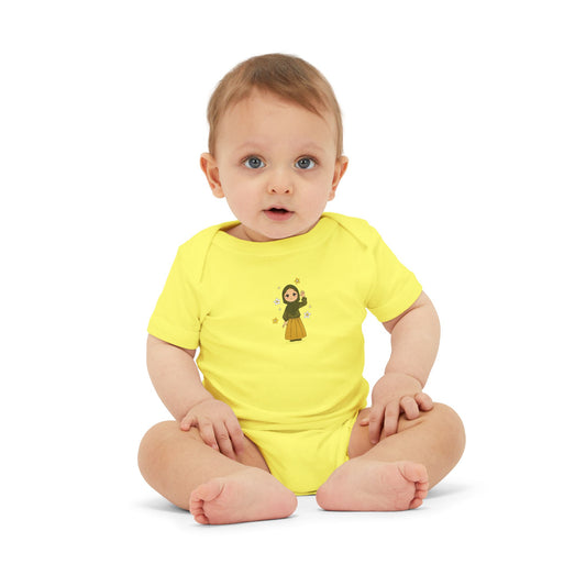 Baby Bodysuit | Adorable Muslim Baby Headscarf Design