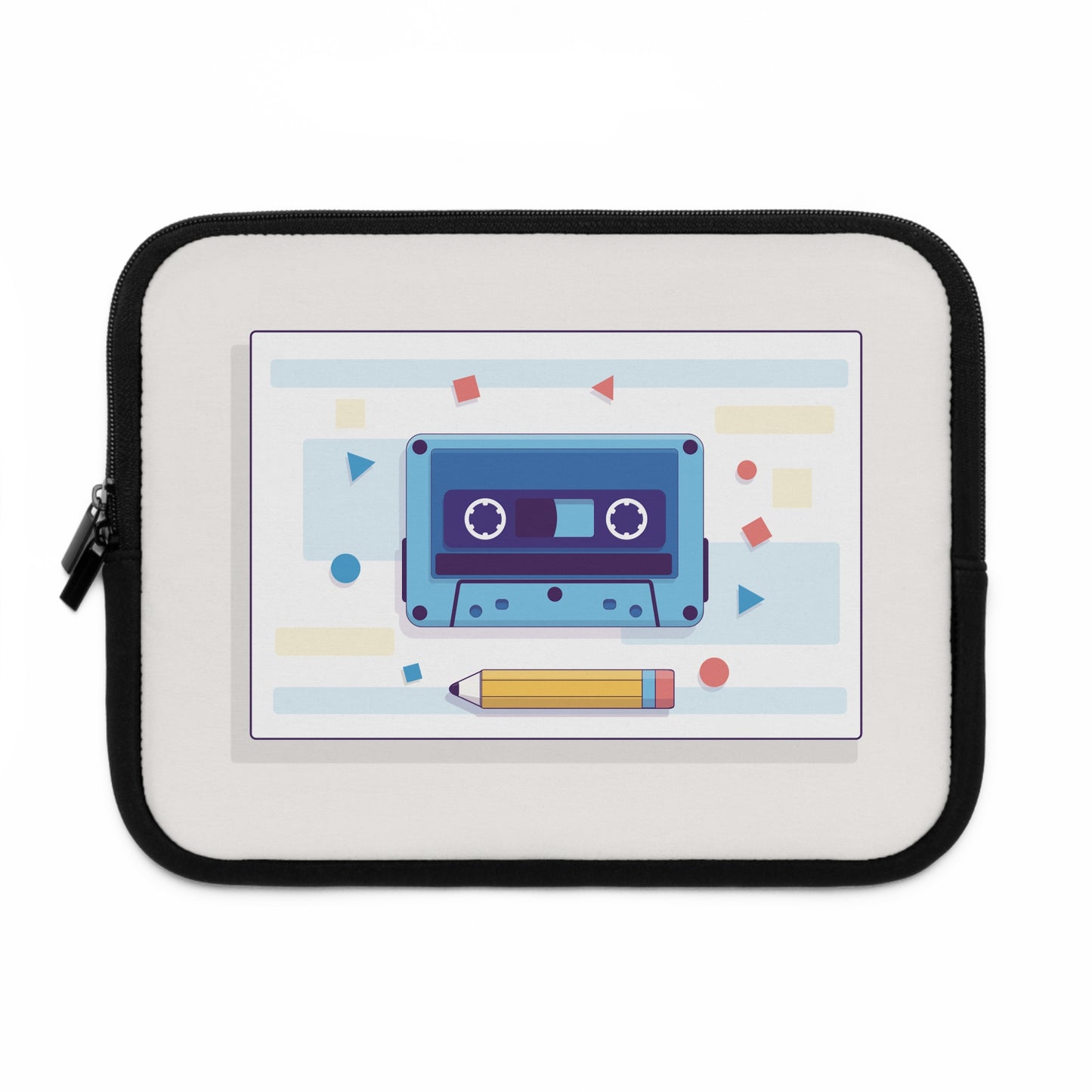 Retro Mindset | Classic Cassette Tape & Pencil Creative Laptop Sleeve