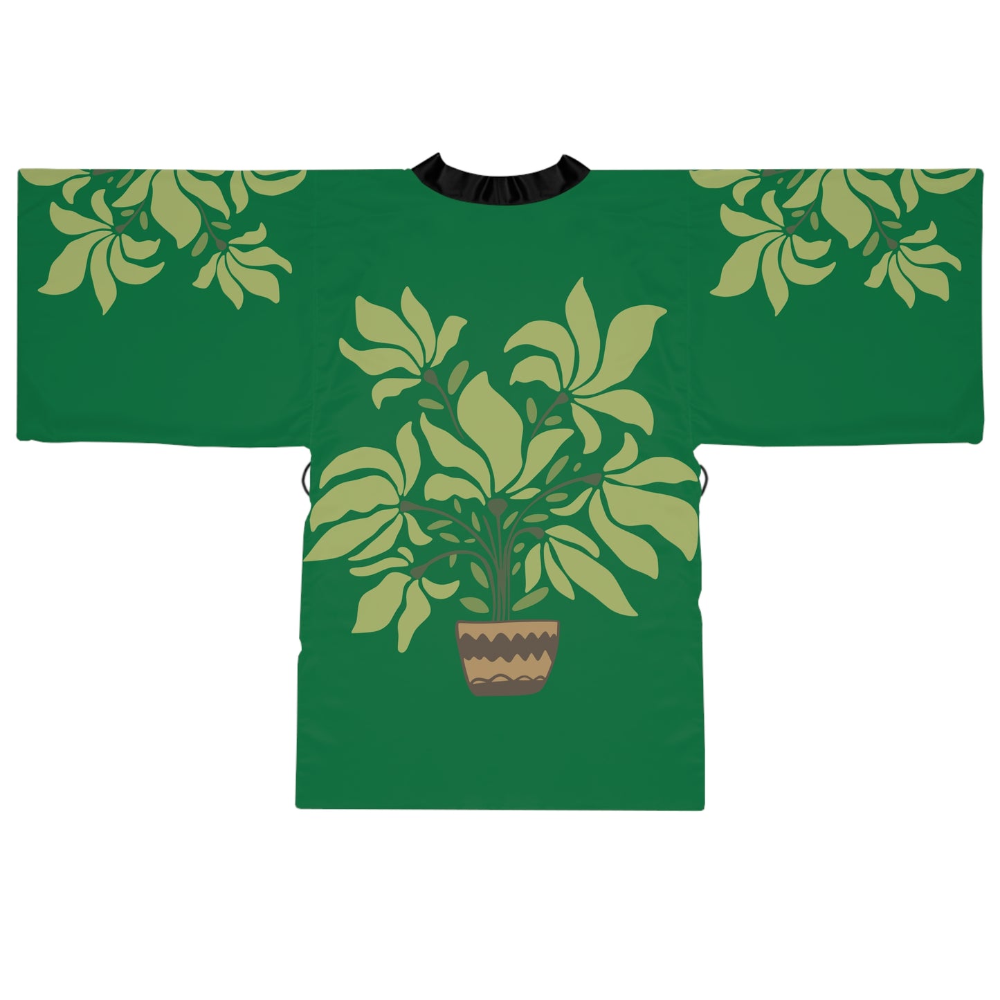 Unisex Long-Sleeve Kimono | Green Serenity