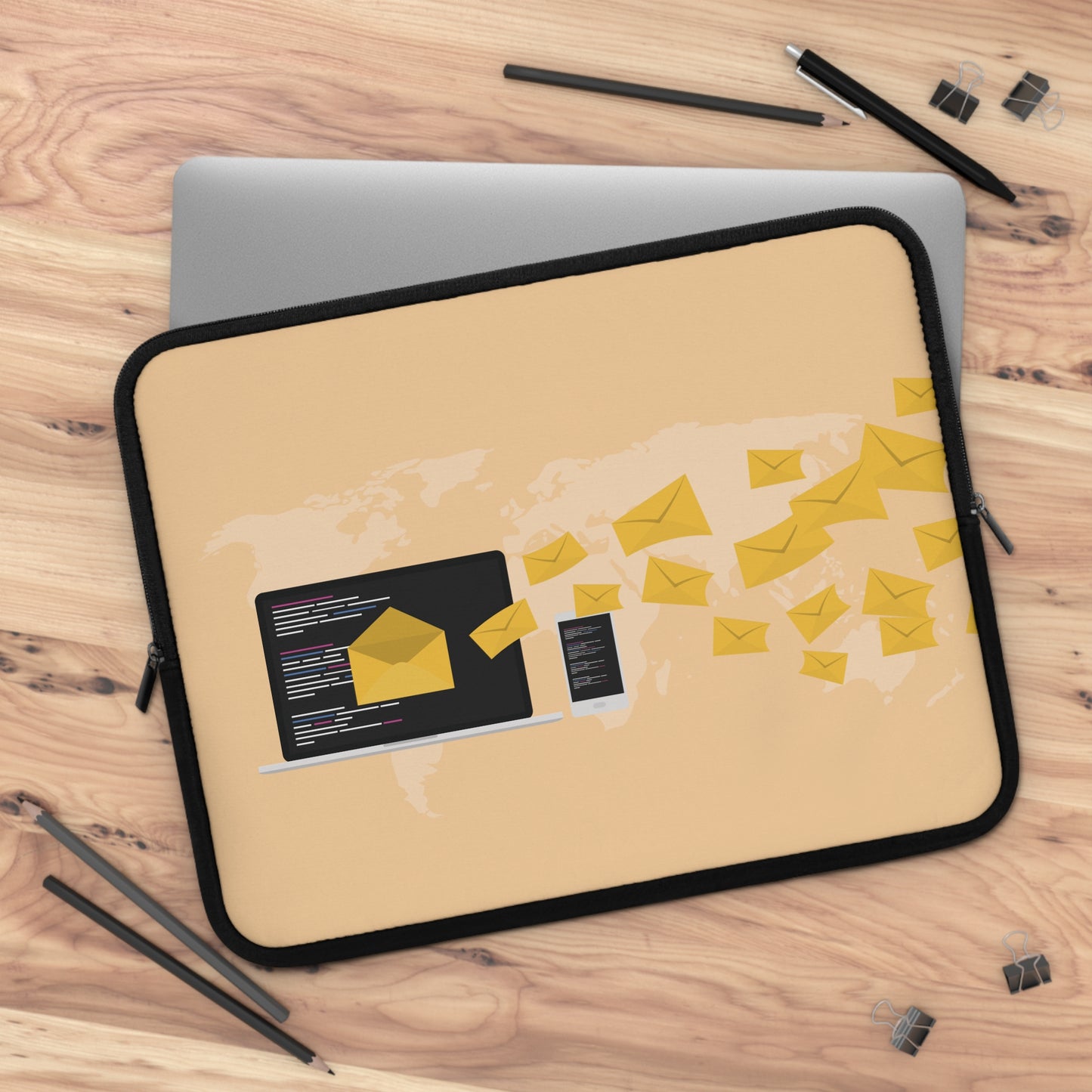 Inbox Billboard Vibes | Fun Laptop Sleeve for Digital & Creative Minds