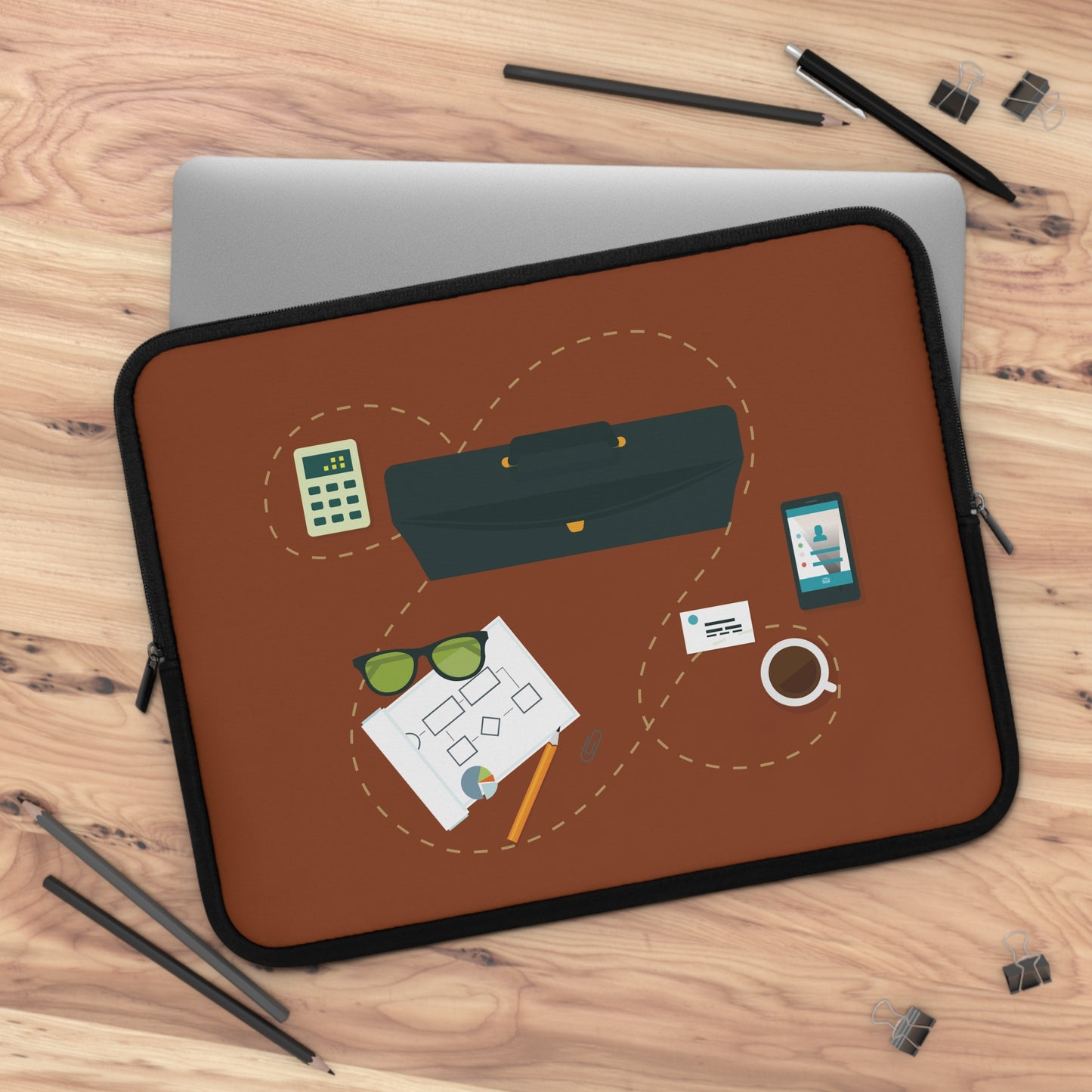 Smart Business Flow | Modern Business Organization Laptop Sleeve