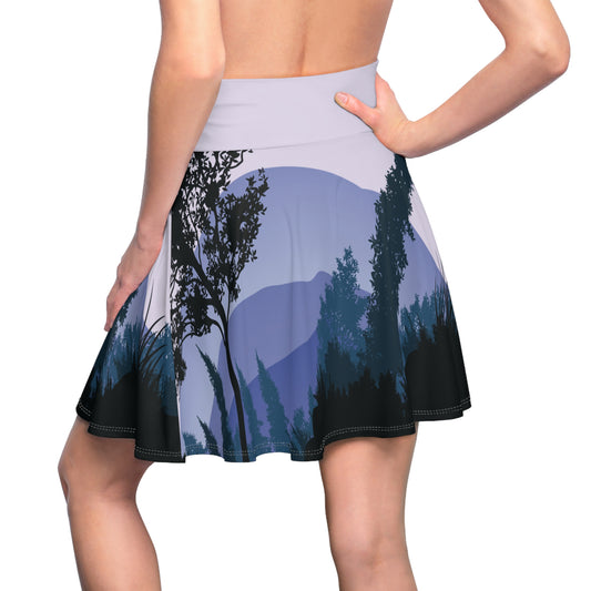 Winter Forest Skater Skirt | Spin Through the Cold | Feminine & Fierce