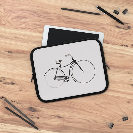 Vintage Electric Bicycle Laptop Sleeve | Retro Freedom-Inspired Protective Case