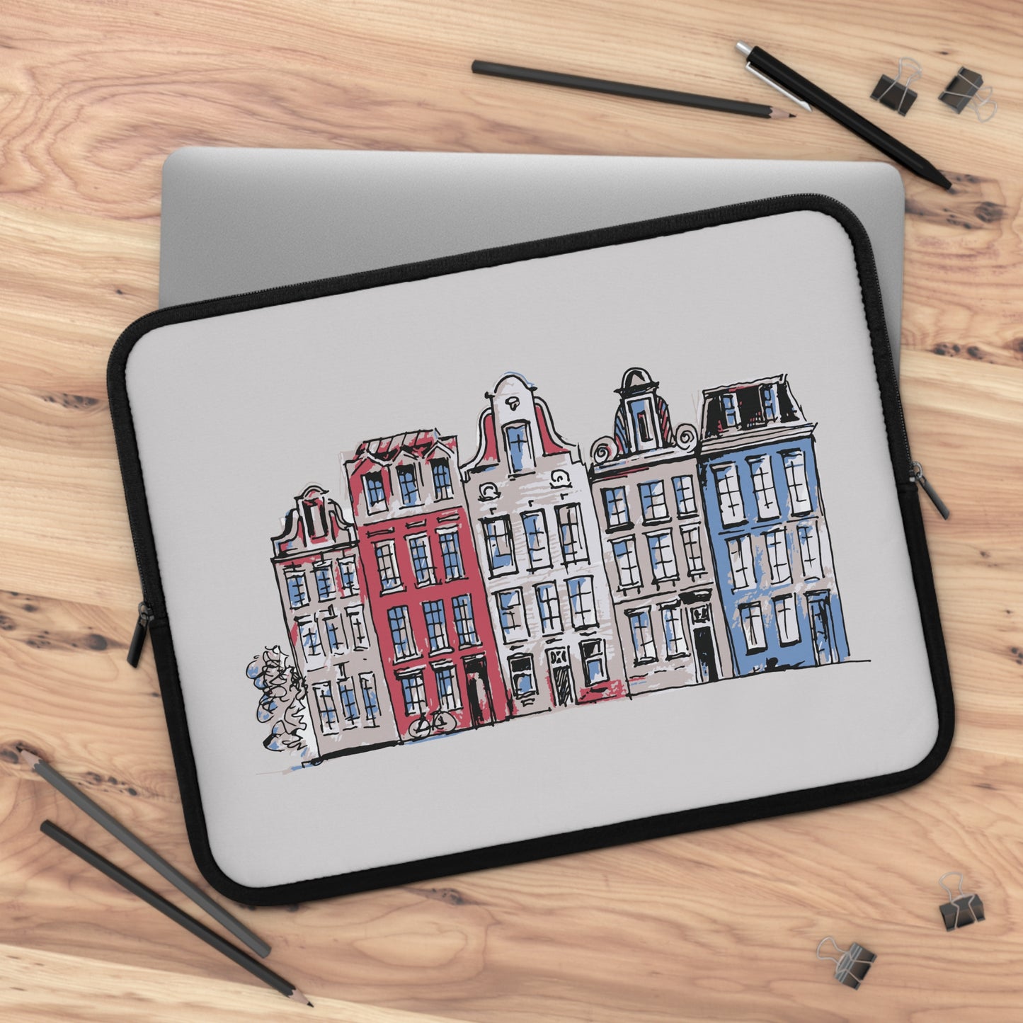 Dutch Dream Houses | Colorful Dutch Houses Laptop Sleeve