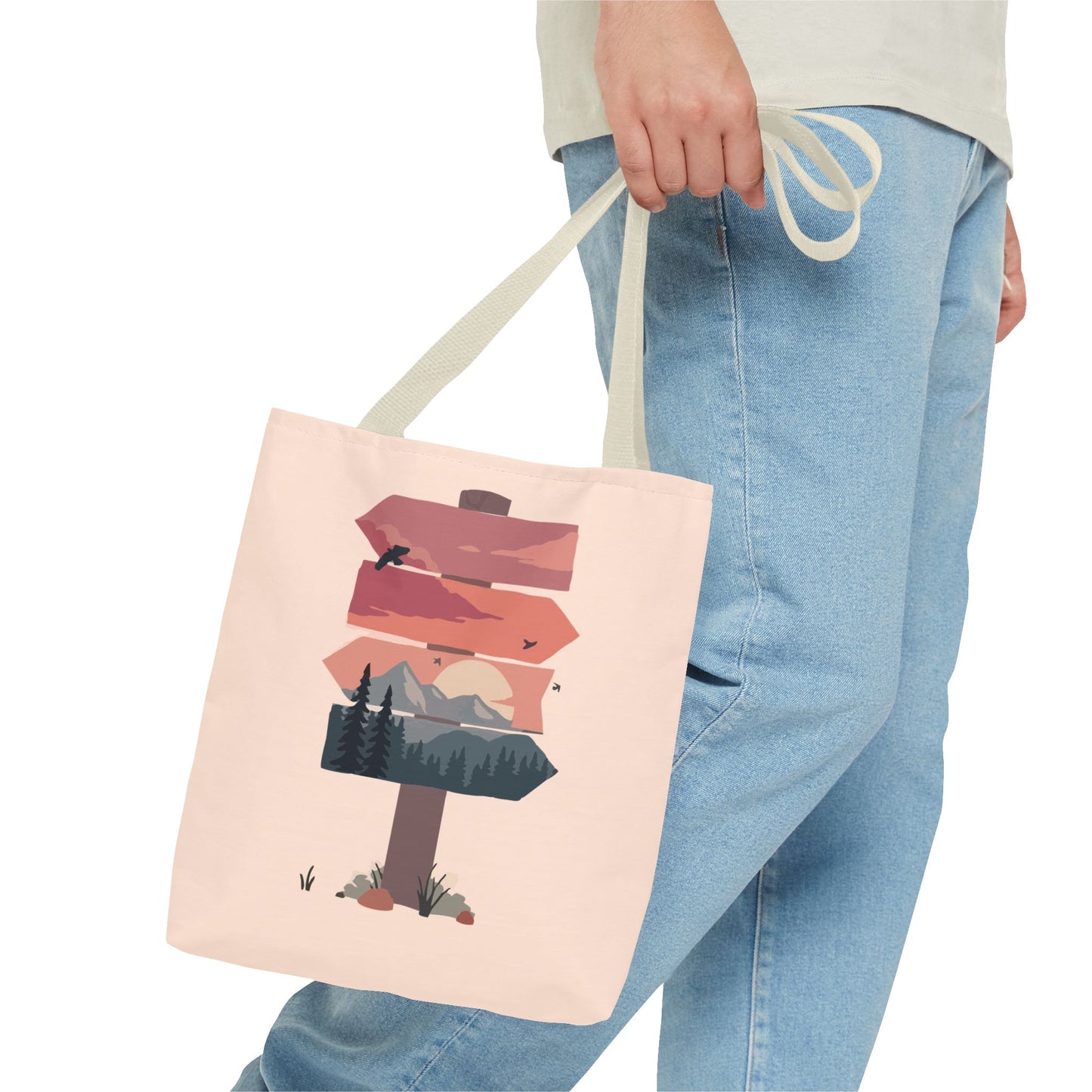 Arrow Sign Statement Tote Bag | Bold Direction, Modern Style