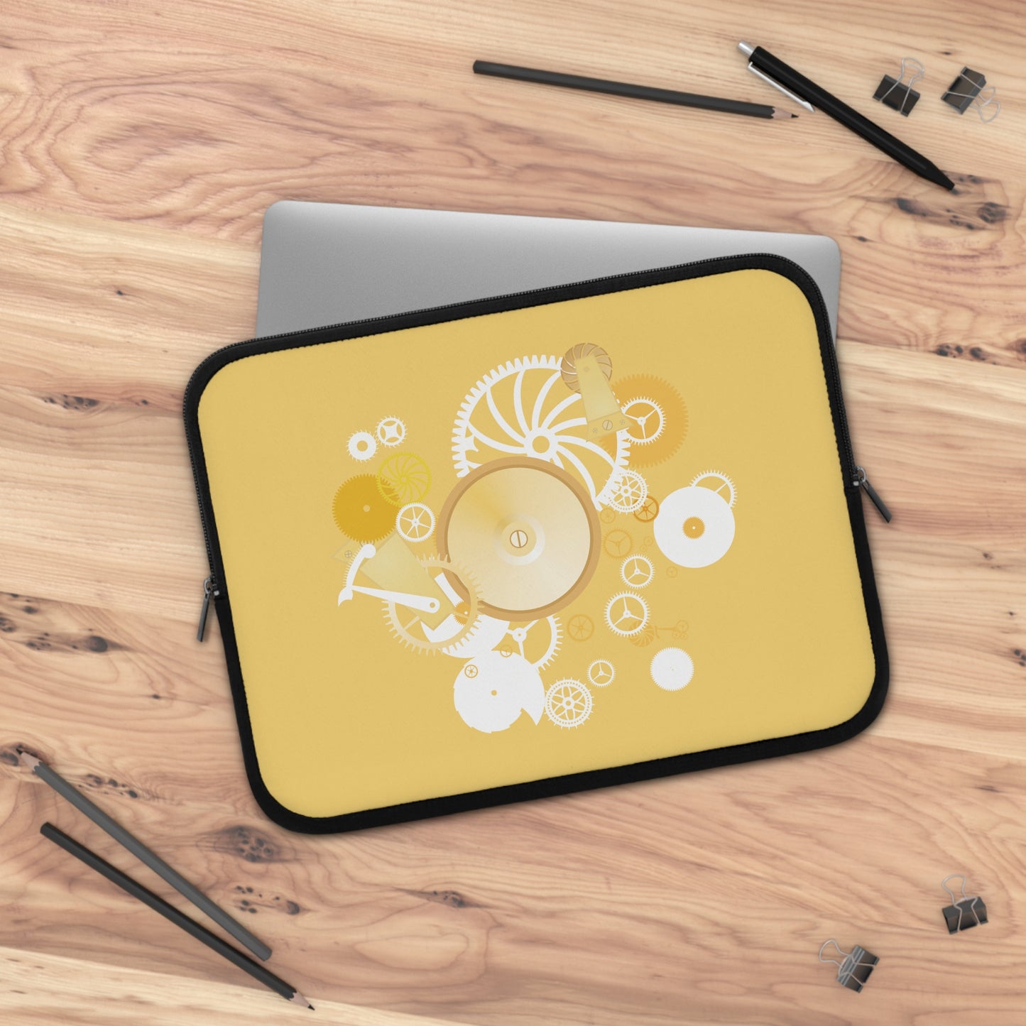 Time Gear Clock Laptop Sleeve | Mechanical Time-Inspired Protective Case