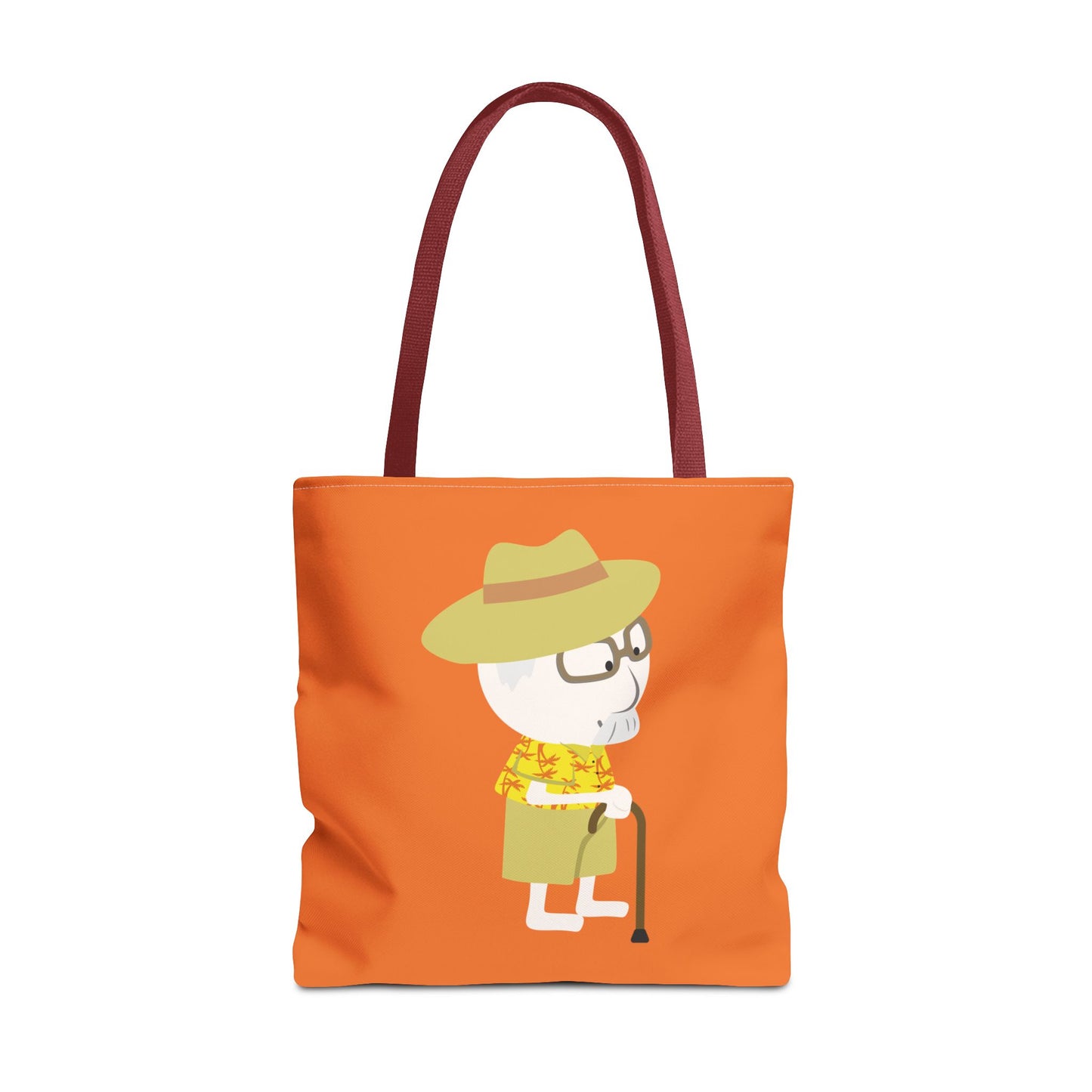 Minimalist Tote Bag | Grandpa with Cane | Artful & Whimsical