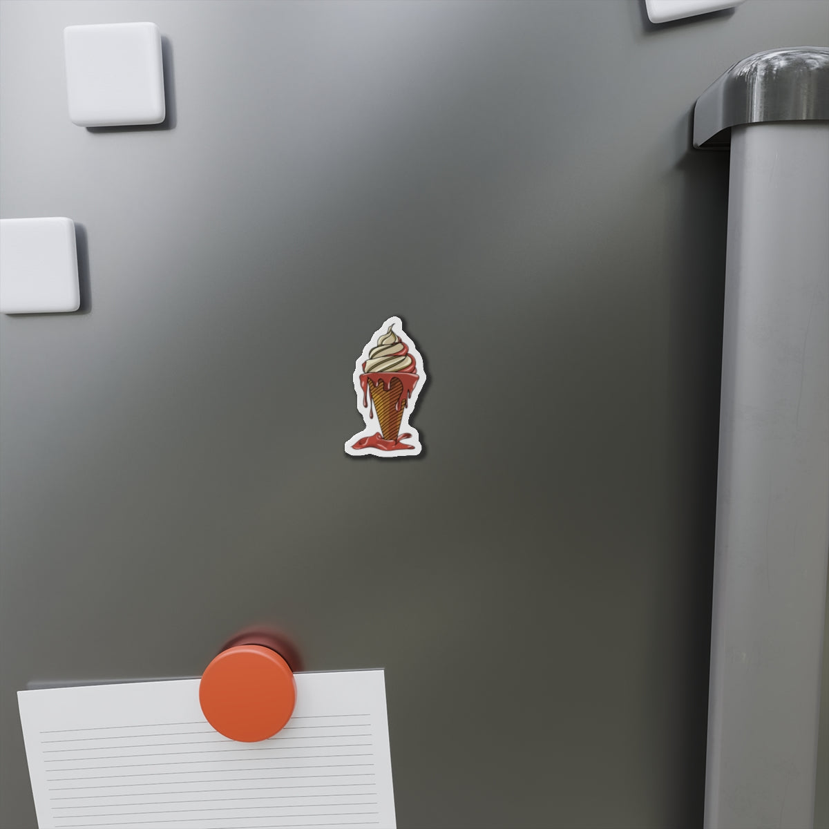 Die-Cut Magnet | Melting Ice Cream
