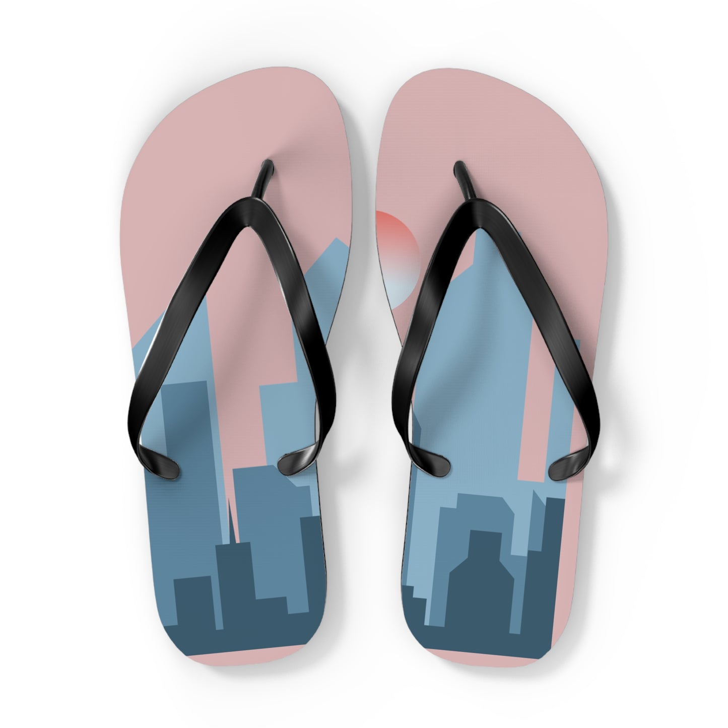 Urban Flip-Flops | 2D City Building Design | Bold Style in Every Step