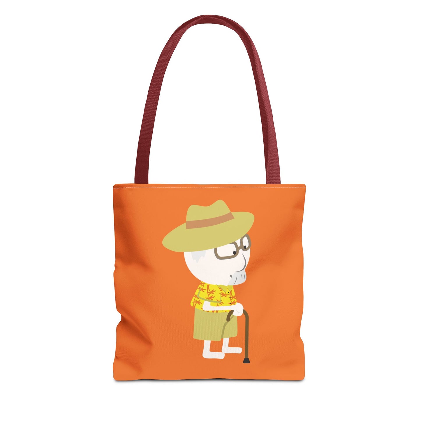 Minimalist Tote Bag | Grandpa with Cane | Artful & Whimsical