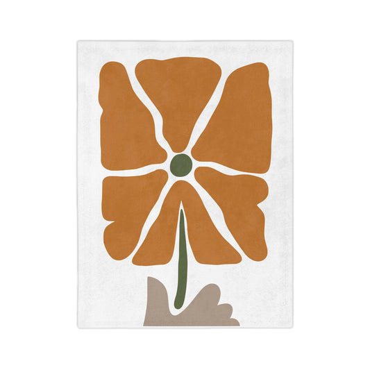 Velveteen Flower Blanket | Soft Luxury for Everyday Moments