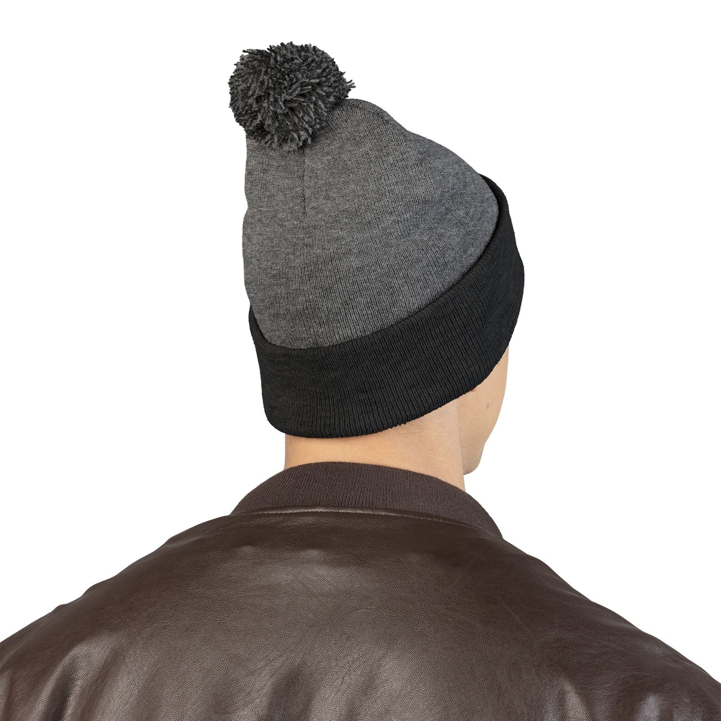 Freedom Bike | Artistic Embroidered Pom-Pom Knit Cap