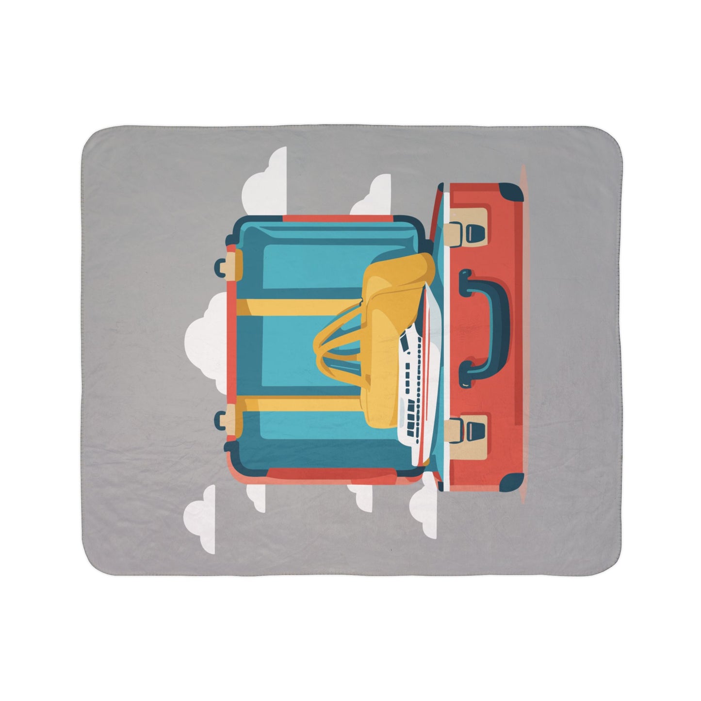 Fleece Sherpa Blanket | The Travel Suitcase