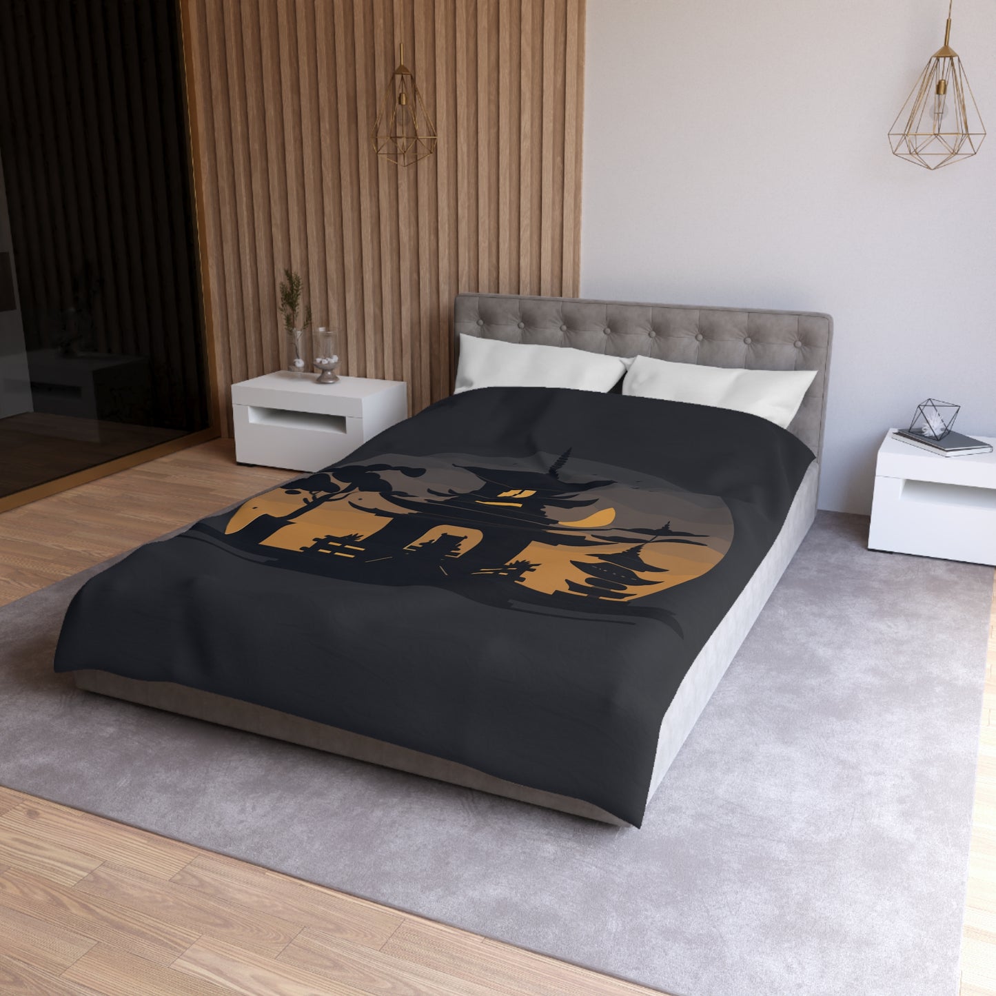 “Tibetan Light” Duvet Cover | A Sanctuary of Calm and Sleep