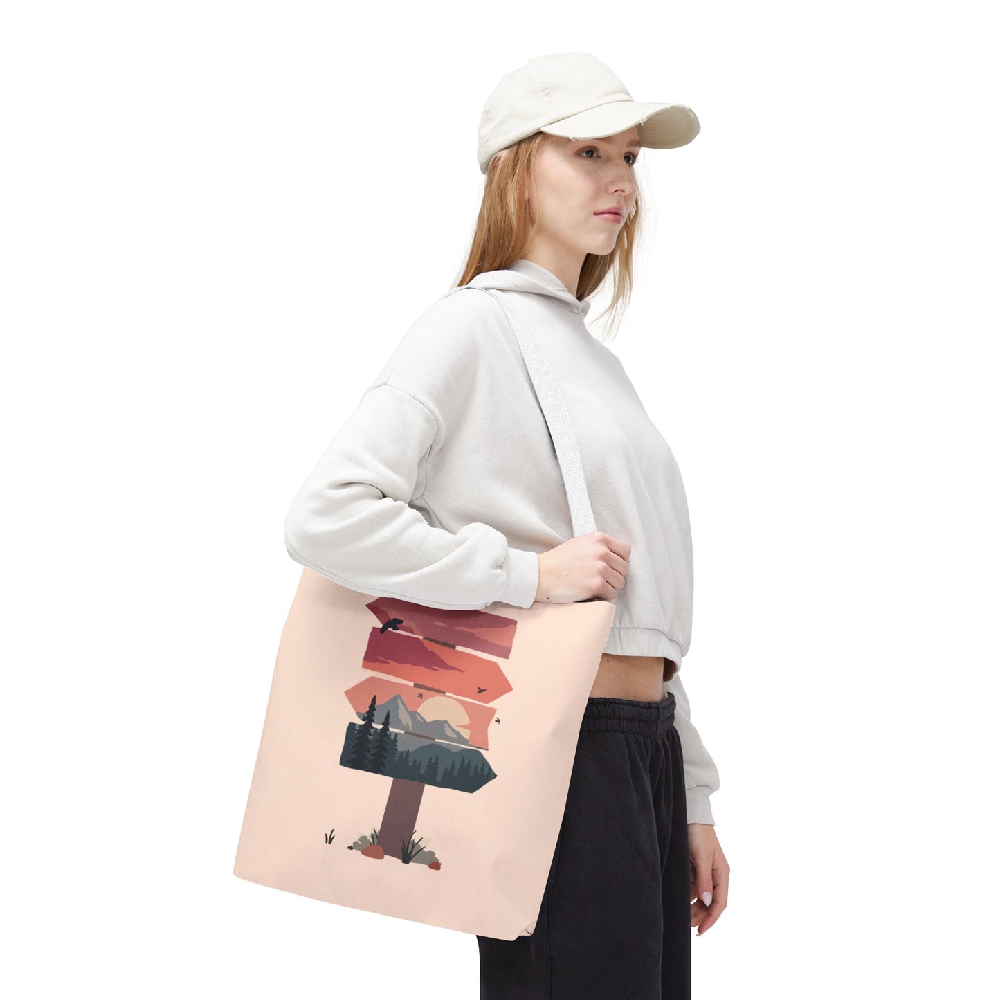 Arrow Sign Statement Tote Bag | Bold Direction, Modern Style