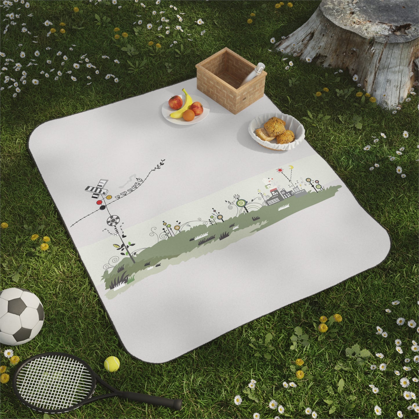 Fairy Tale Picnic | Whimsical Storybook Art Picnic Blanket
