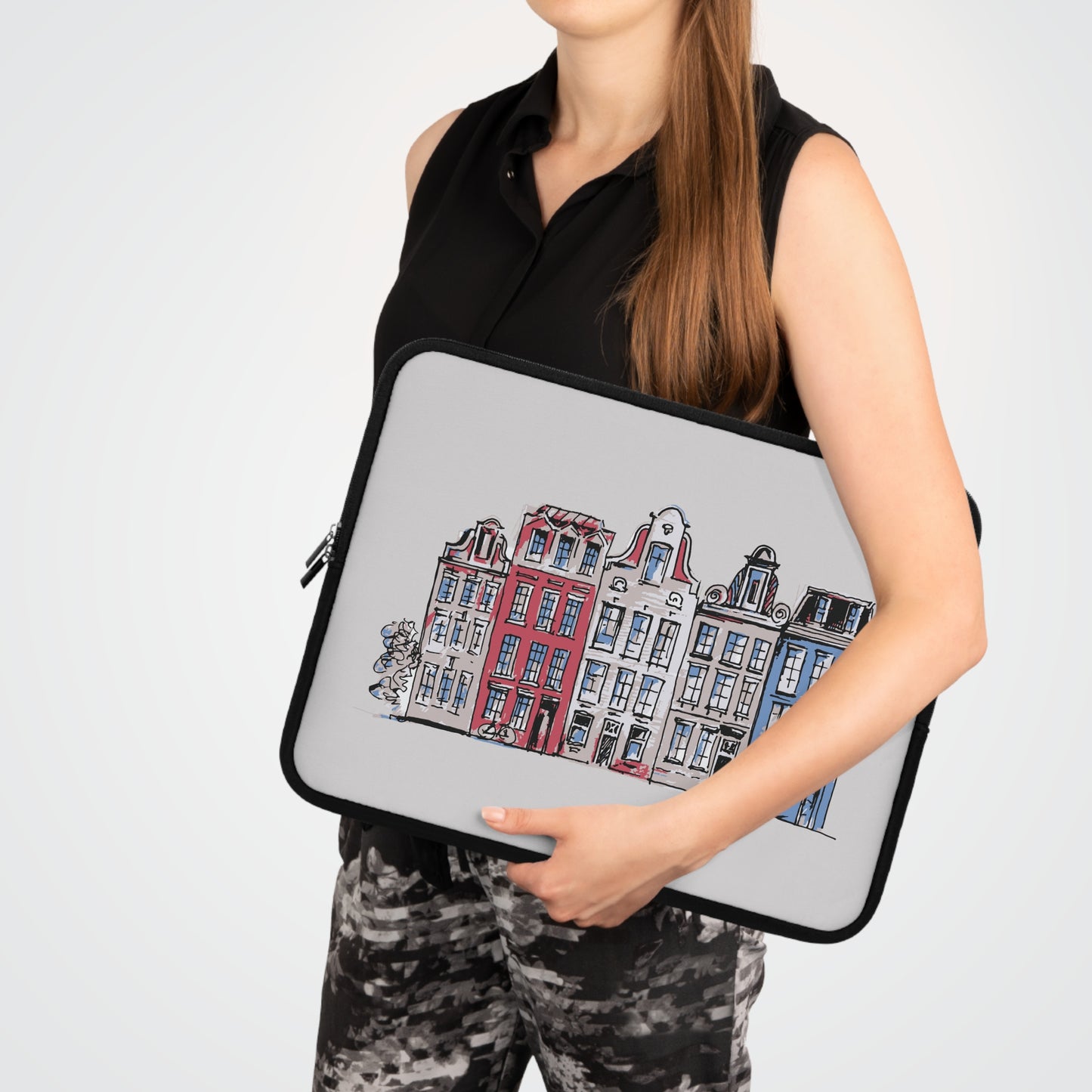Dutch Dream Houses | Colorful Dutch Houses Laptop Sleeve
