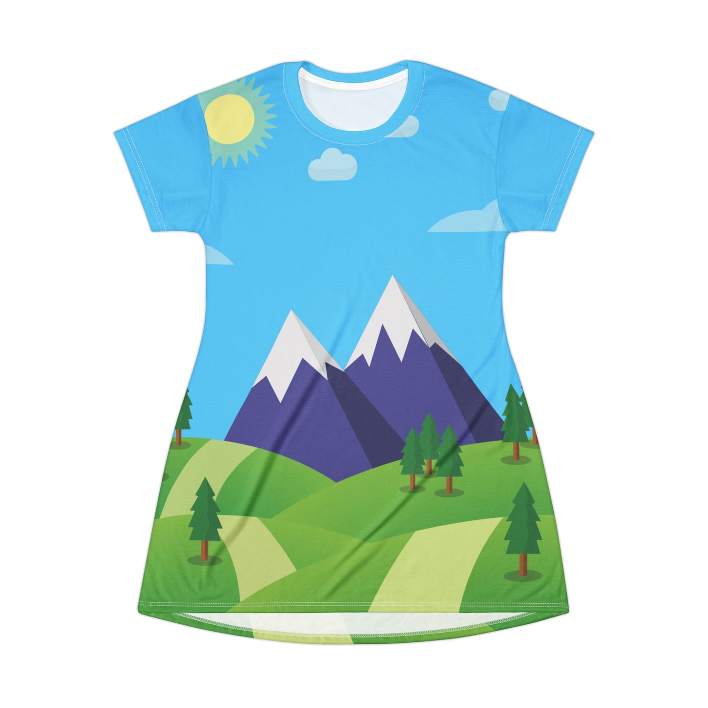 Sky Mountain Dream Dress | The Chill & Charming T-Shirt Dress For Every Mood