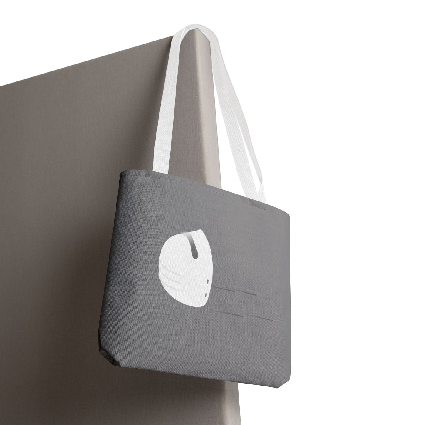 Virus Mask Statement | Artistic Tote Bag with Bold Virus Mask Design