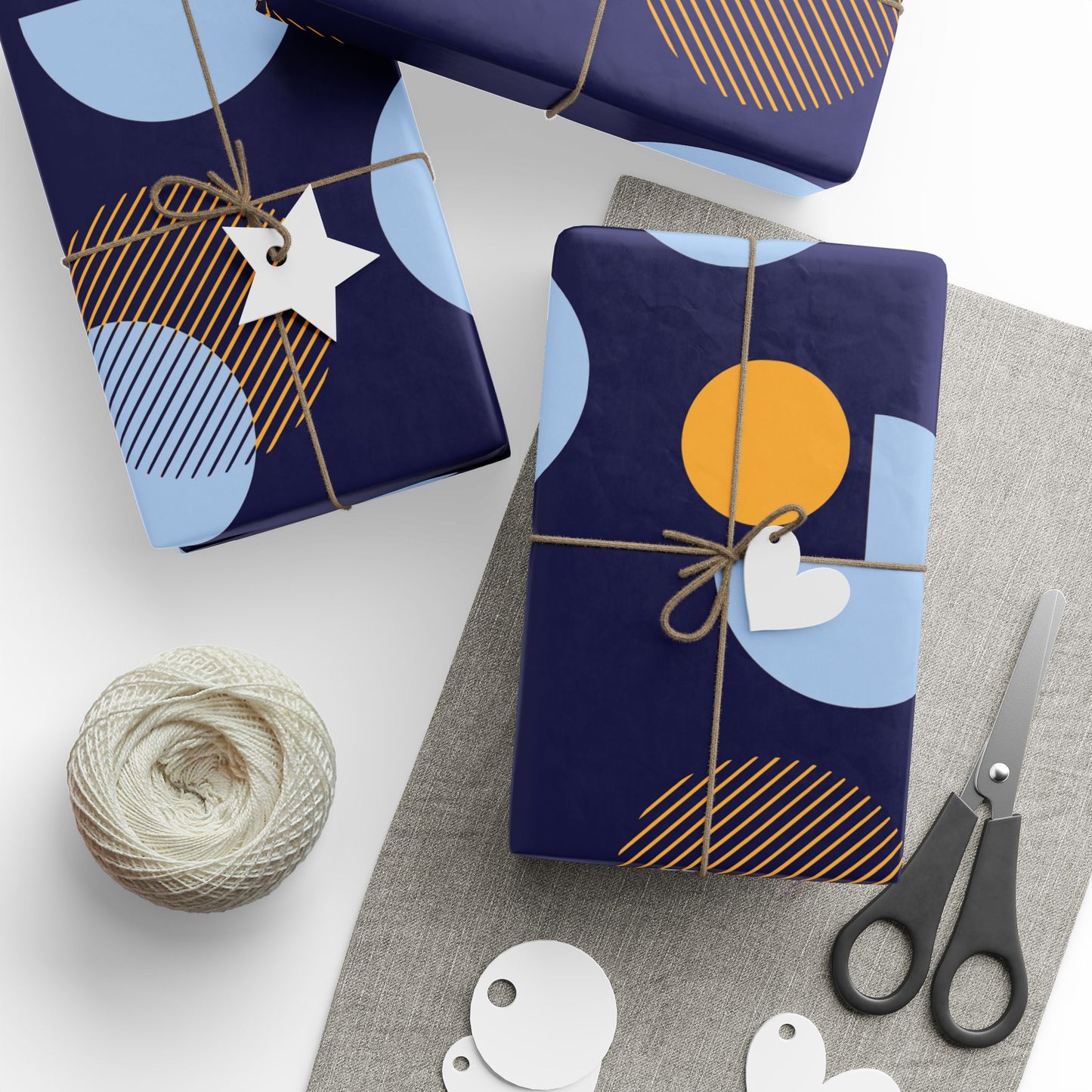 Minimalist Circle Wrapping Paper | Modern Elegance Unwrapped