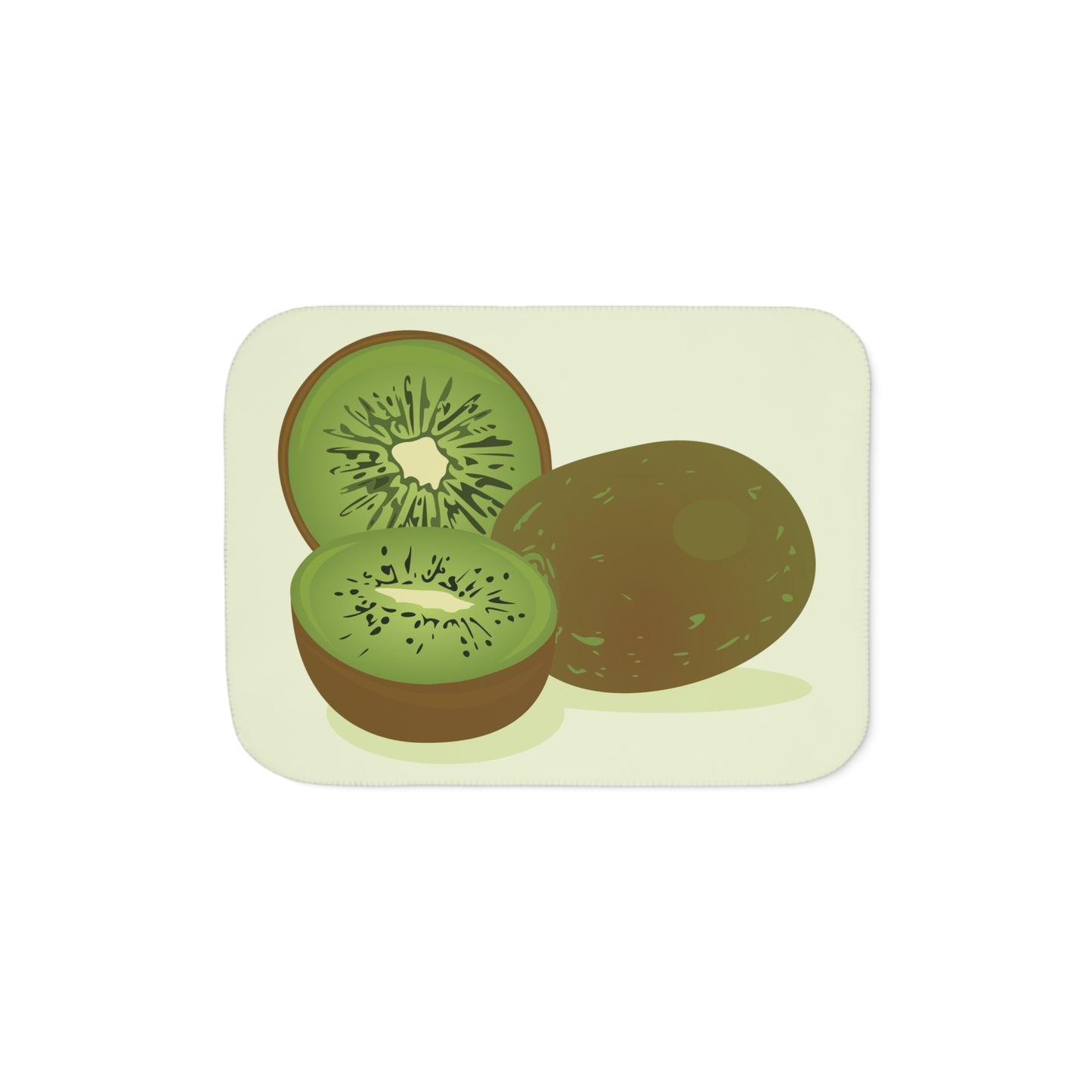Hug a Kiwi Daily | Sherpa Blanket with Kiwi Print | Cozy – Fresh – Unique