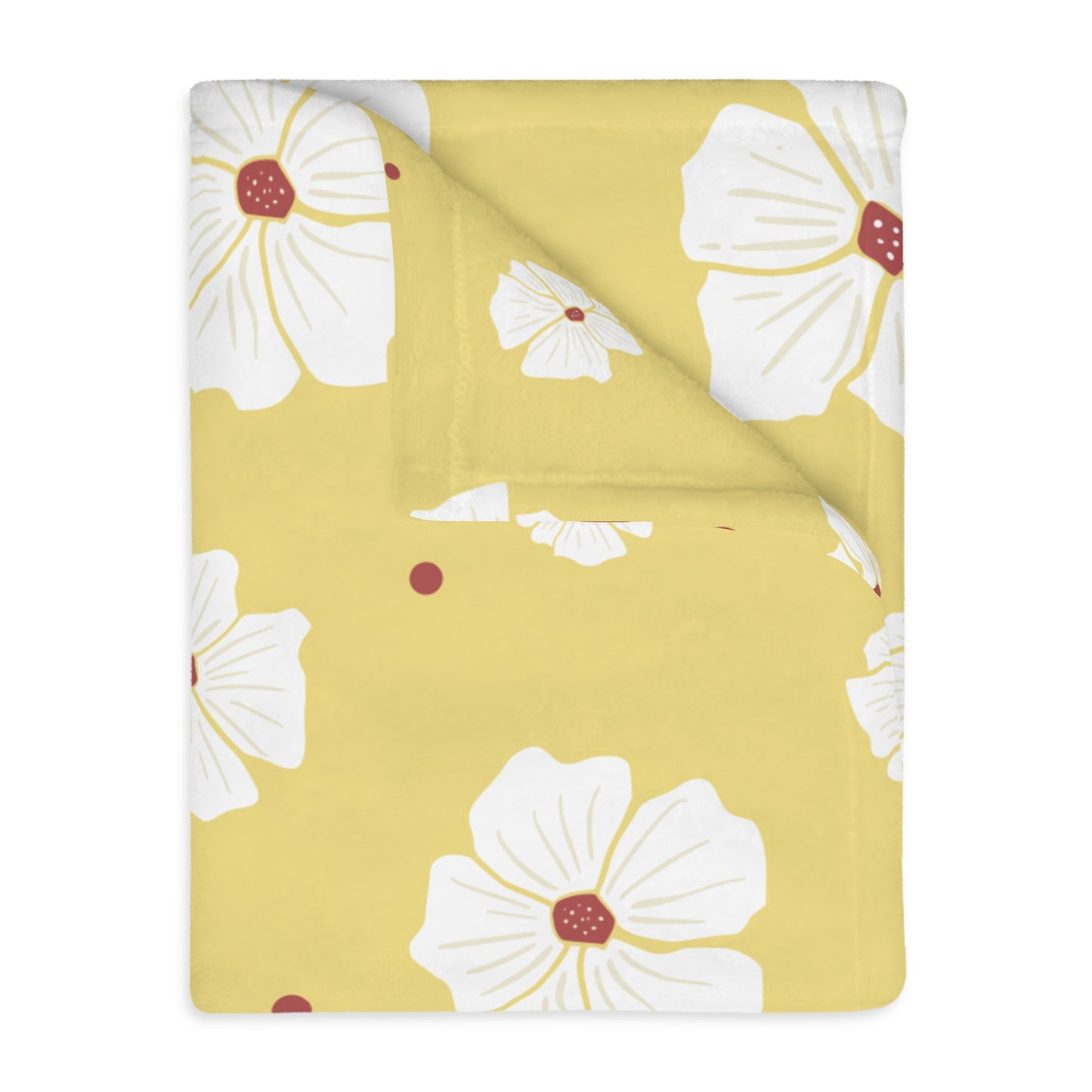 Luxury Bloom Velveteen Blanket | Double-Sided Floral Elegance
