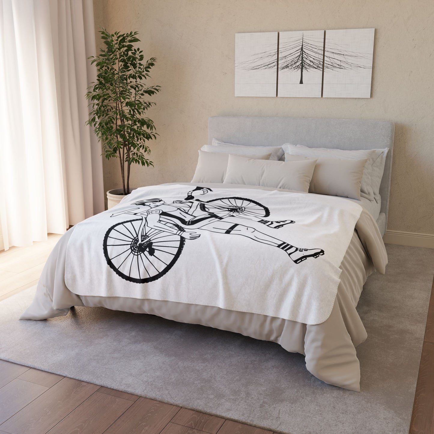 Cyclist Sherpa Blanket | Smooth Ride, Cozy Vibe
