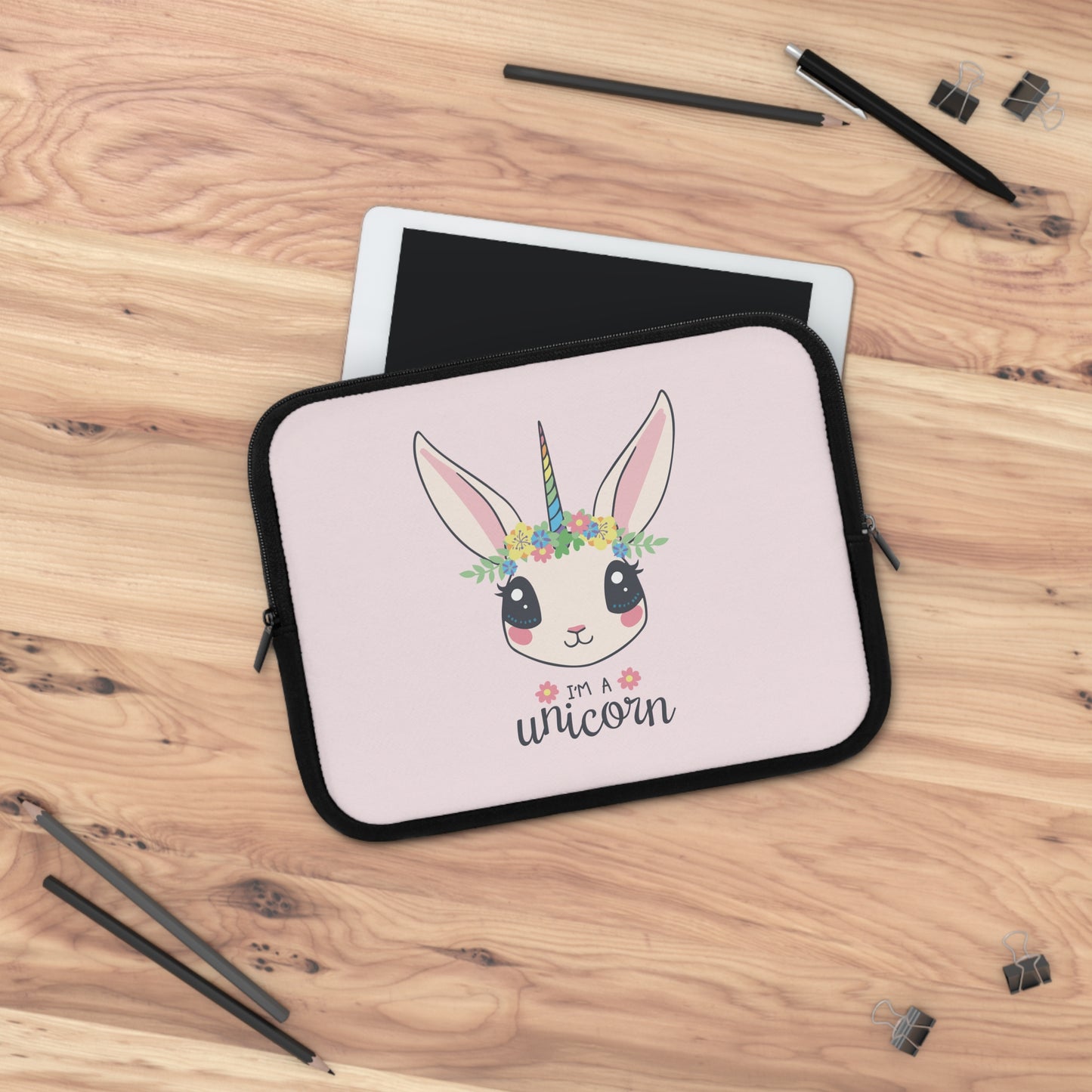 Bunny Unicorn Magic | Fun & Cute Laptop Sleeve for Creative Souls