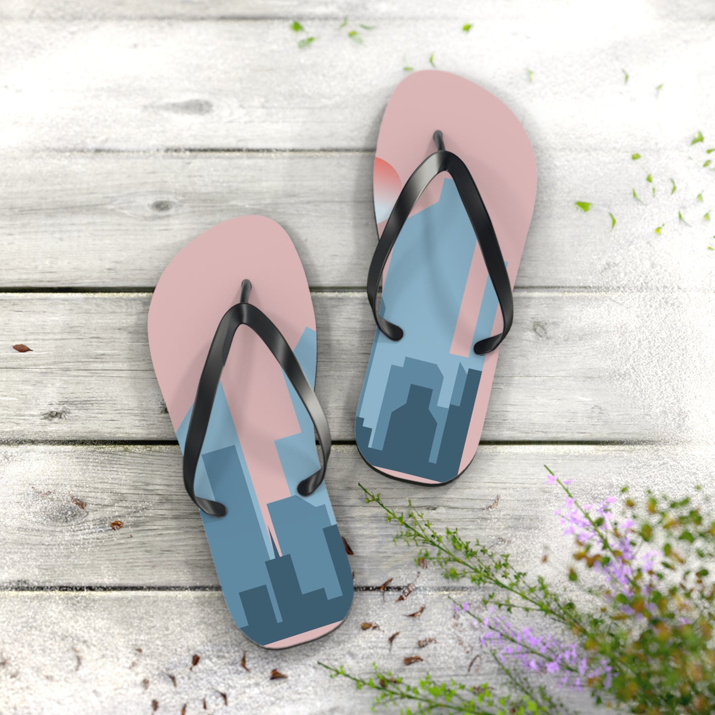 Urban Flip-Flops | 2D City Building Design | Bold Style in Every Step