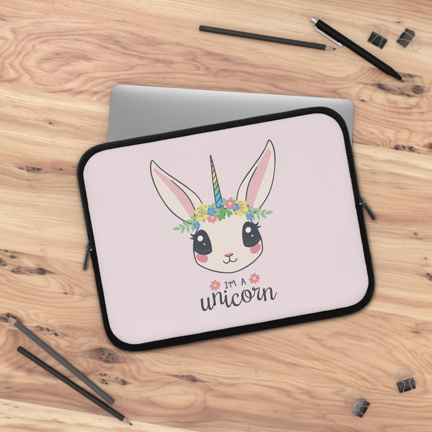 Bunny Unicorn Magic | Fun & Cute Laptop Sleeve for Creative Souls