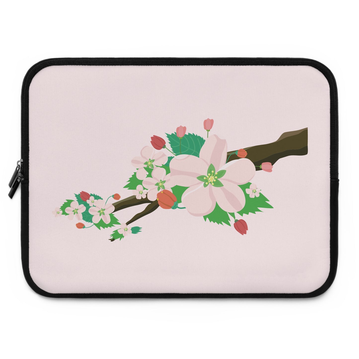 Blooming Peach Blossoms | Fun & Fresh Laptop Sleeve Full of Spring Vibes