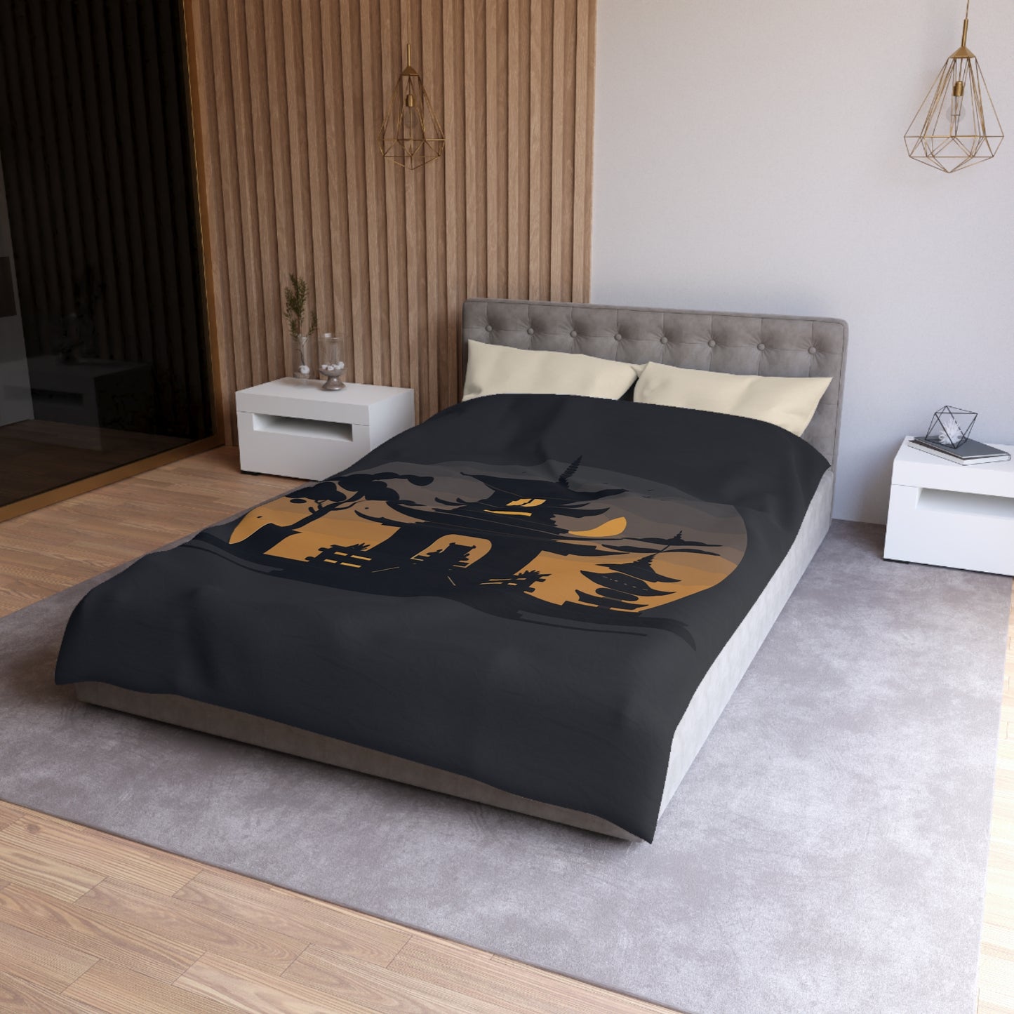 “Tibetan Light” Duvet Cover | A Sanctuary of Calm and Sleep