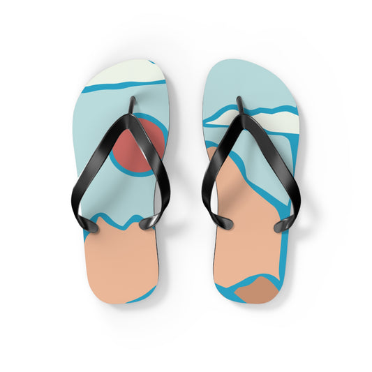 Sunrise by the Sea – Artistic Flip-Flops