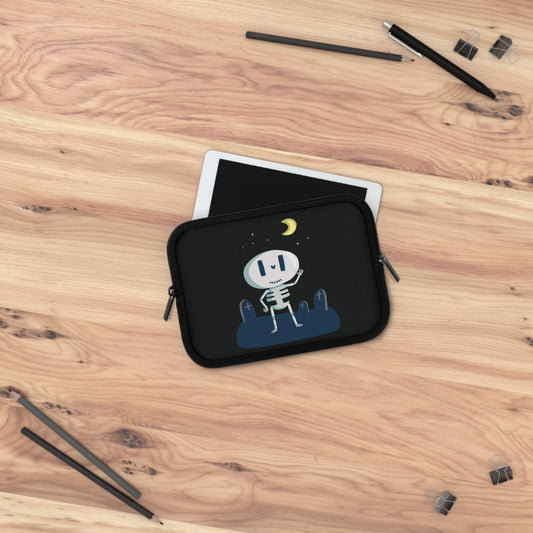 Funny Bones Vibes | Cartoon Skeleton Laptop Sleeve Fun & Playful