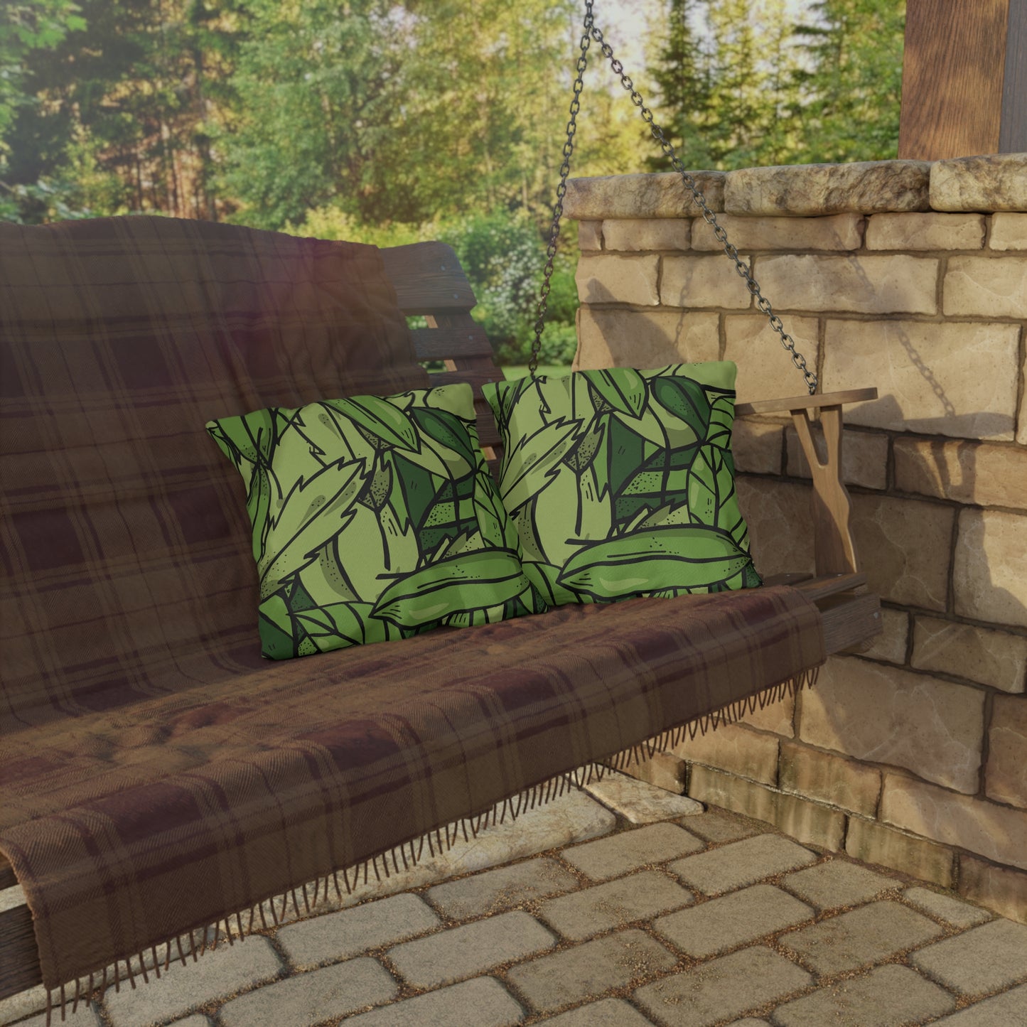 Outdoor Decorative Pillow | Autumn Leaf Glow – Cozy Fall Vibes