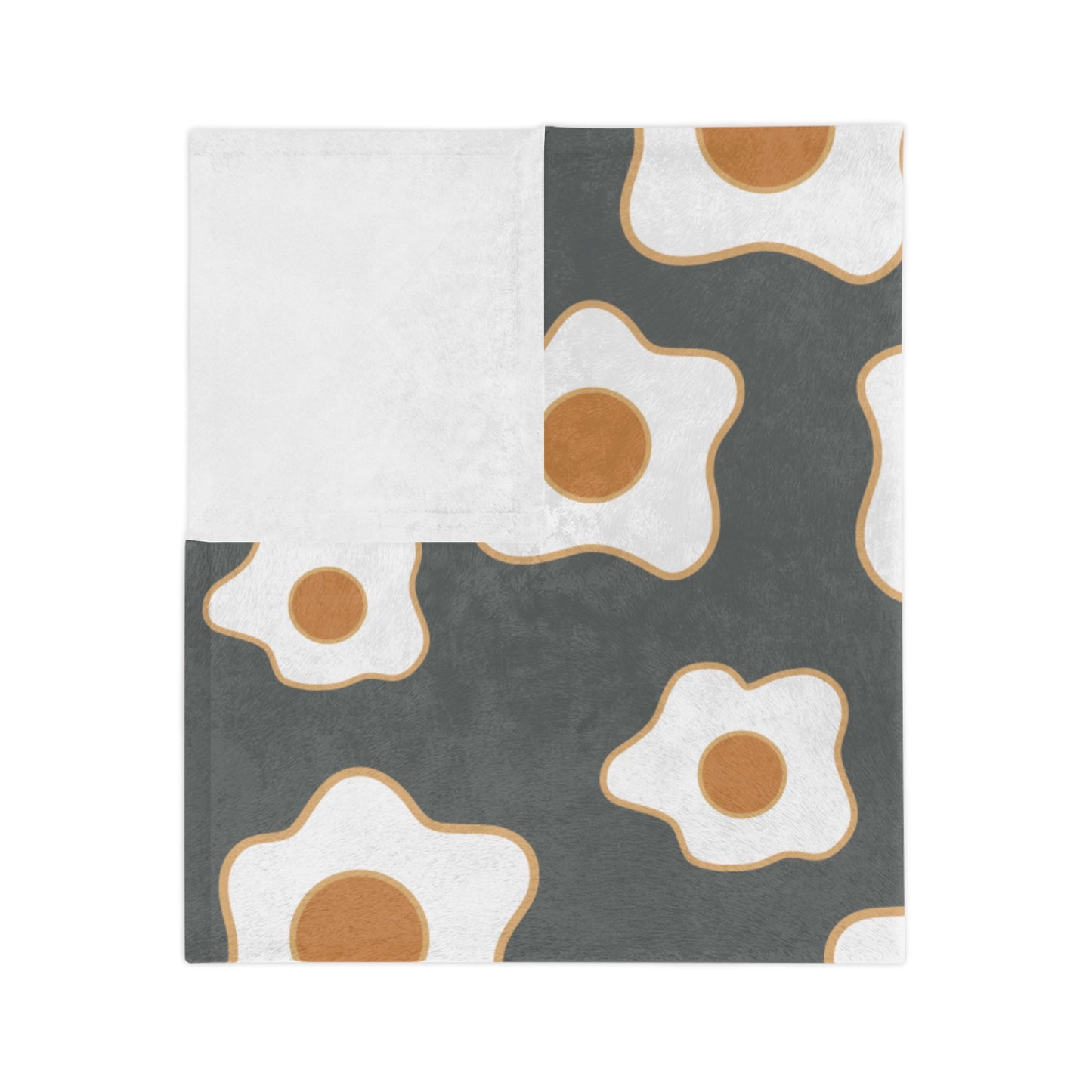 “Sunny Egg Blossom” Velveteen Blanket | Cute & Cozy Delight