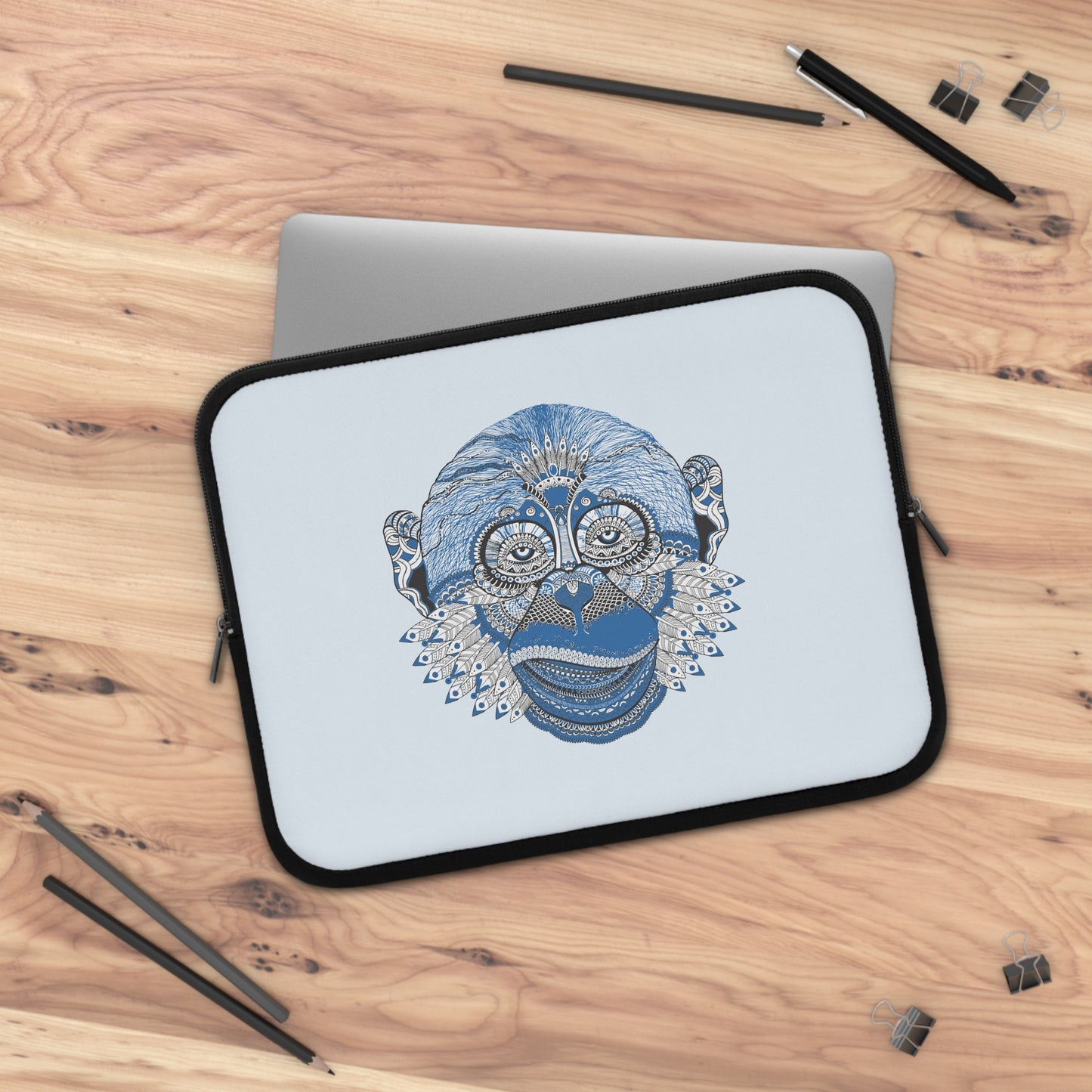 Mandala Monkey Art | Fun Art for Laptop Sleeves to Foster Creative Spirits