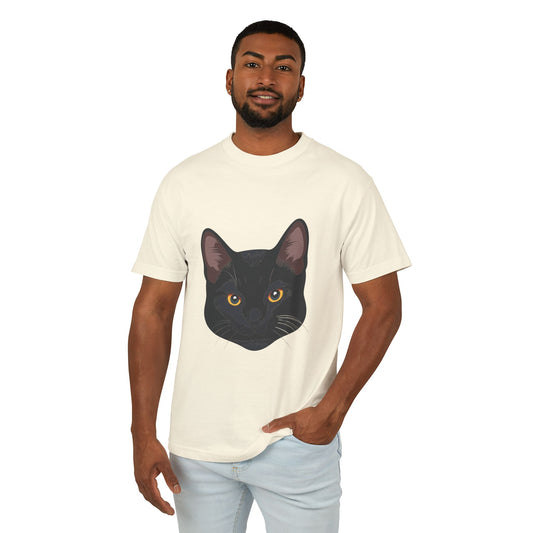 Black Cat Graphic Tee | Stare Me Down | Cool & Cute on the Front