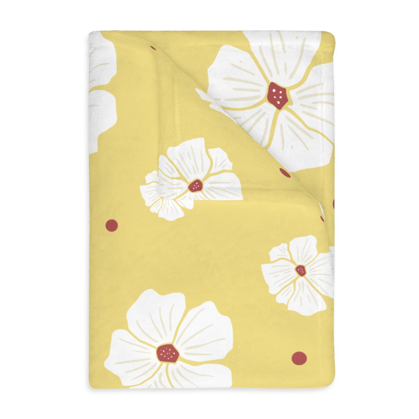Luxury Bloom Velveteen Blanket | Double-Sided Floral Elegance