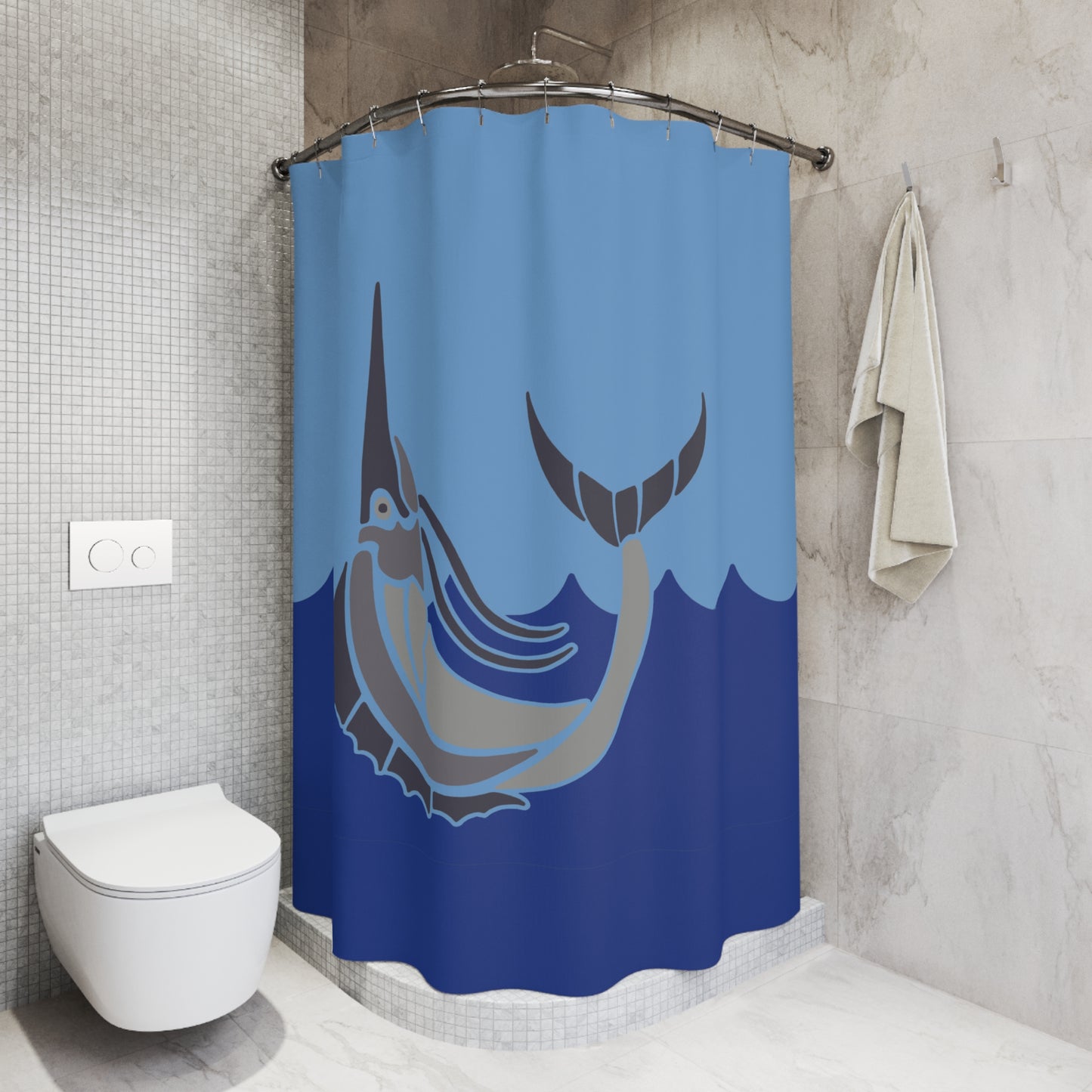 Marlee the Fish Shower Curtain | Whimsy Meets Modern