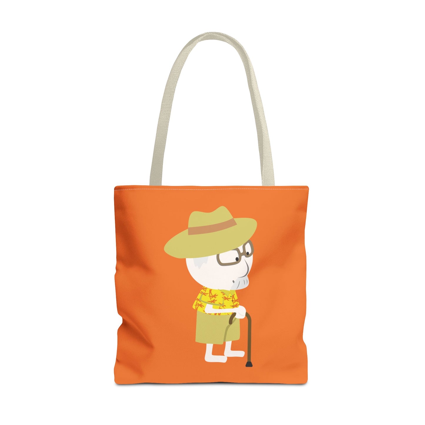 Minimalist Tote Bag | Grandpa with Cane | Artful & Whimsical