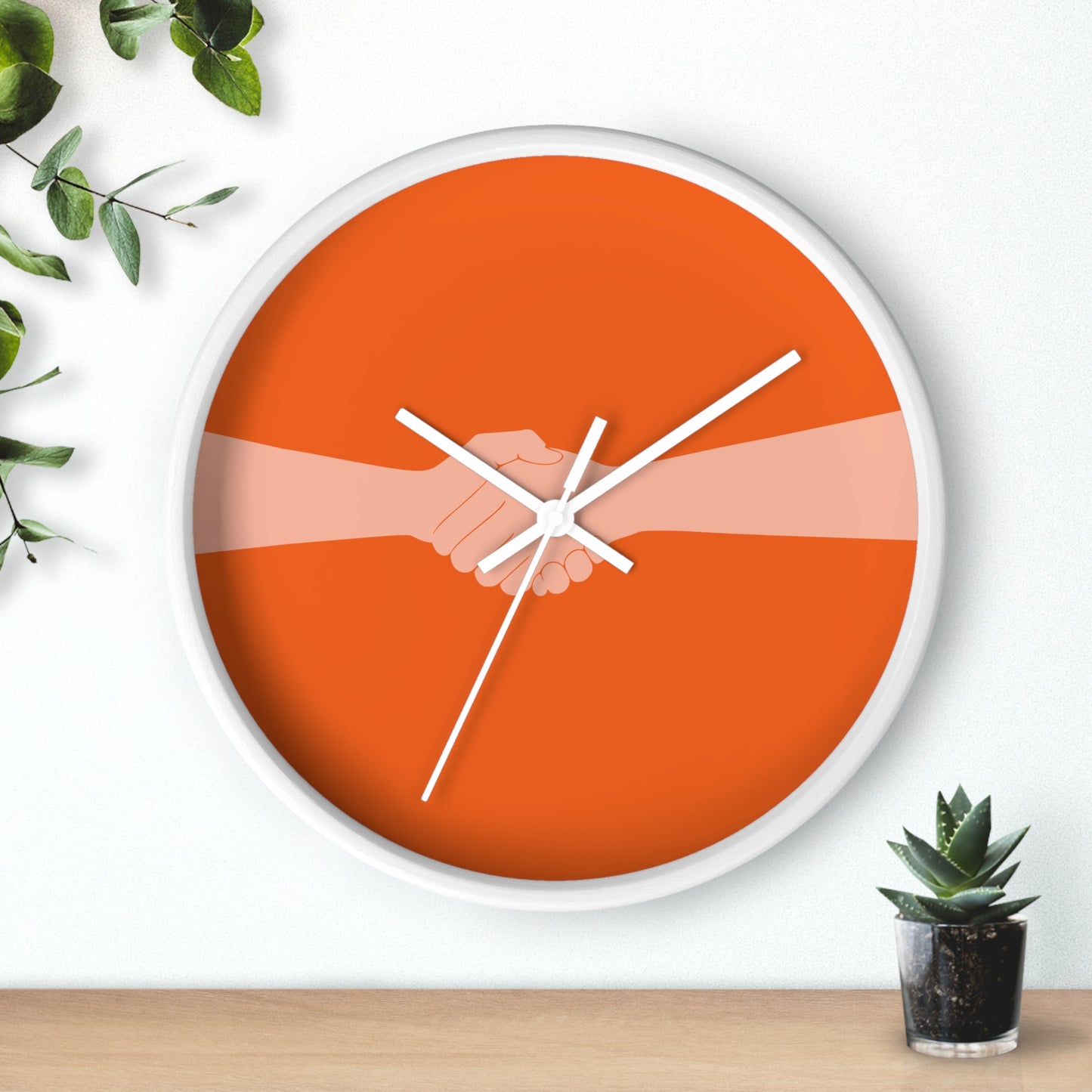 “Orange Connection” Wall Clock | A Symbol of Togetherness
