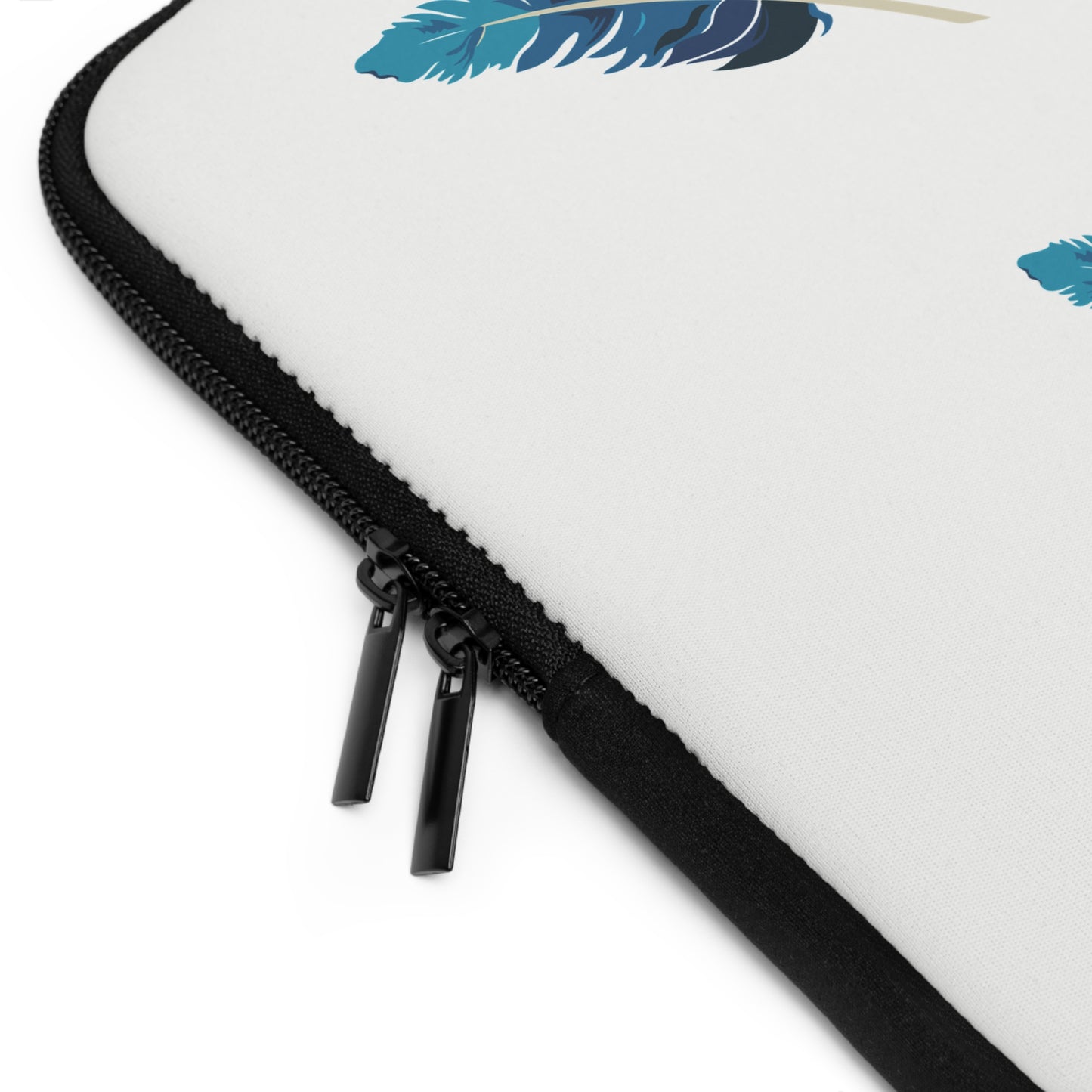Falling Feather Mood | Artistic Feather Design Laptop Sleeve with Soft Aesthetic