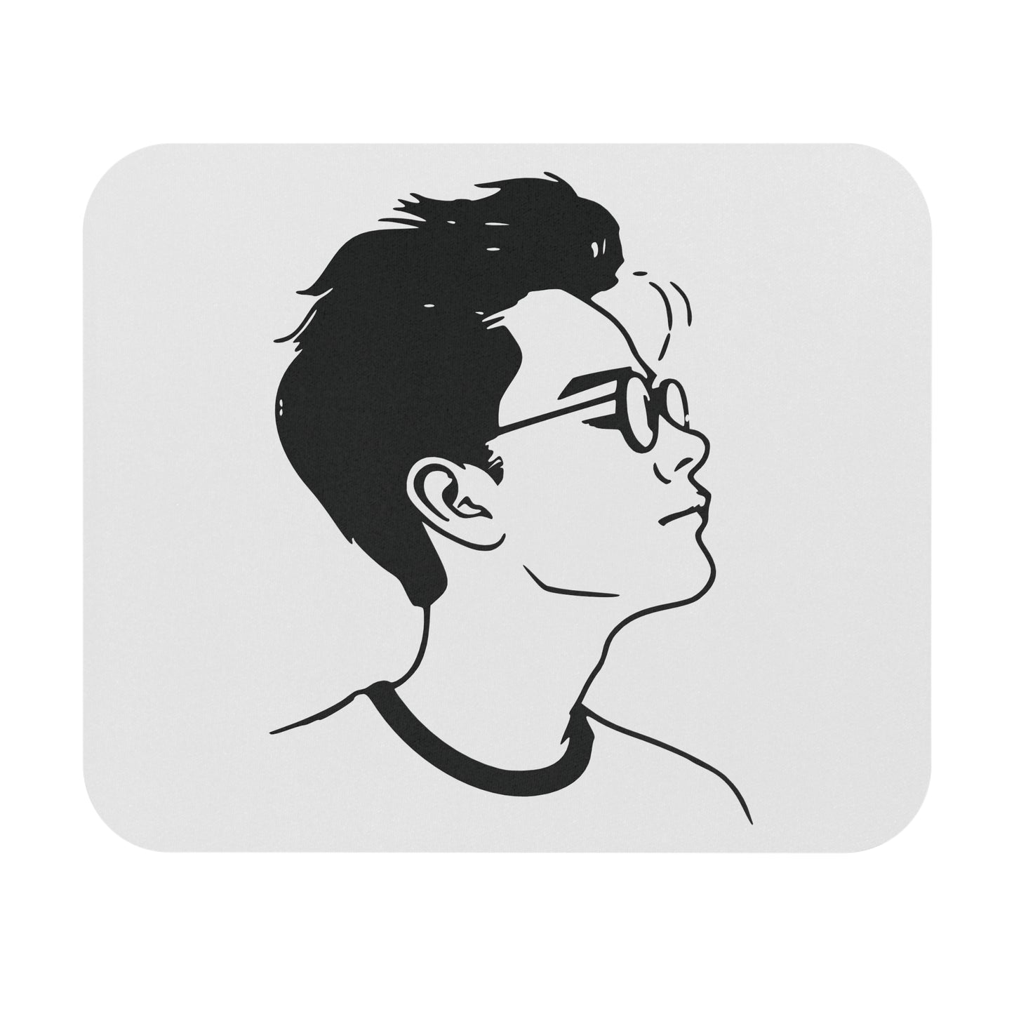 Minimalist Mouse Pad | Portrait of a Young Man