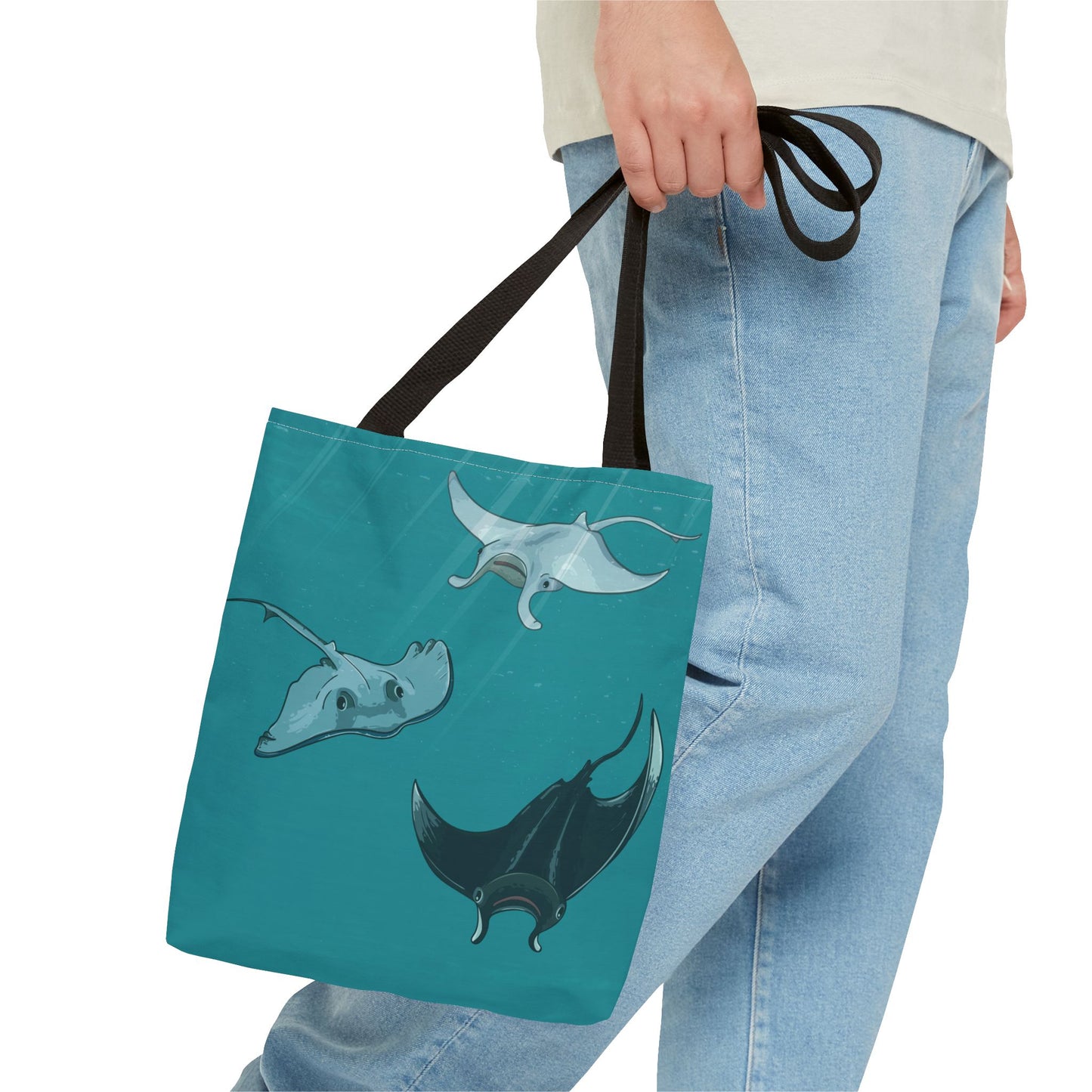 Ocean Stingray | Artistic Tote Bag Inspired by the Freedom of the Deep Blue Sea