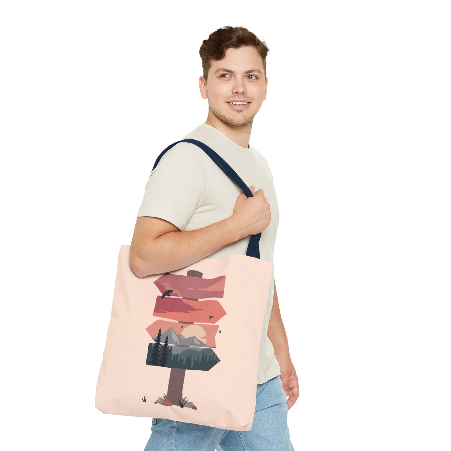 Arrow Sign Statement Tote Bag | Bold Direction, Modern Style
