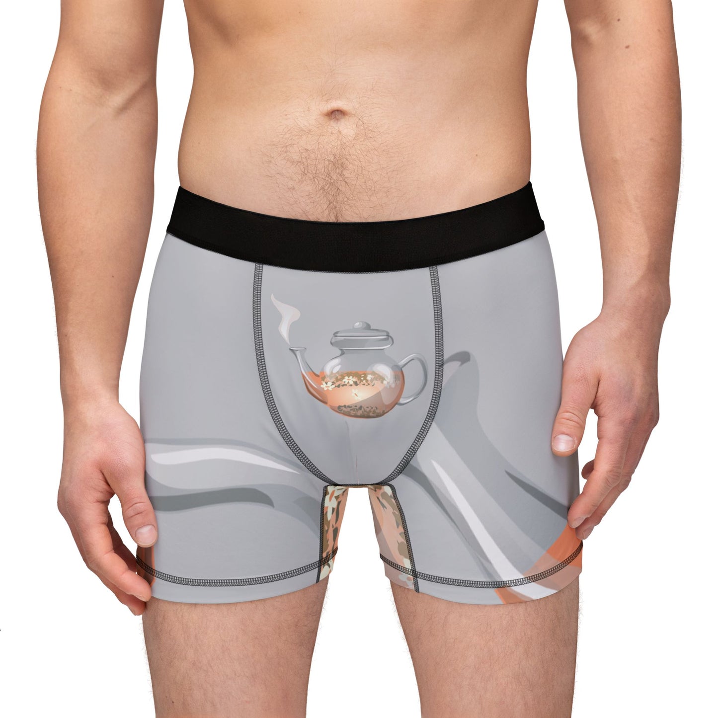 Tea Time Mood | Men’s Boxer Briefs with Teapot Pattern