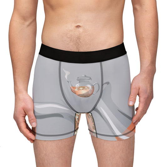 Tea Time Mood | Men’s Boxer Briefs with Teapot Pattern