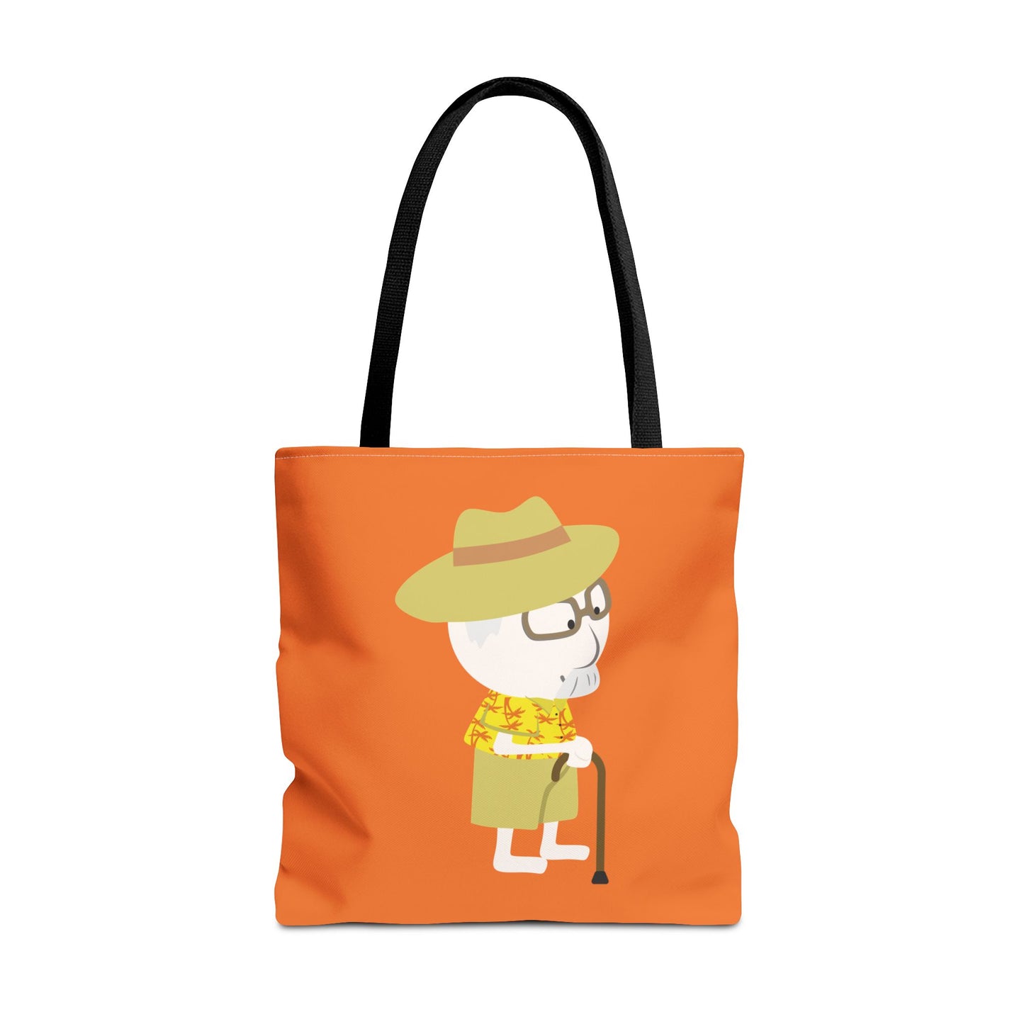 Minimalist Tote Bag | Grandpa with Cane | Artful & Whimsical
